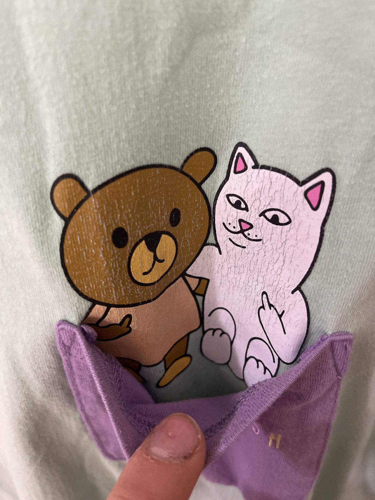RIPNDIP Ripndip teddy fresh color block tee Size US L / EU 52-54 / 3 - 4 Thumbnail