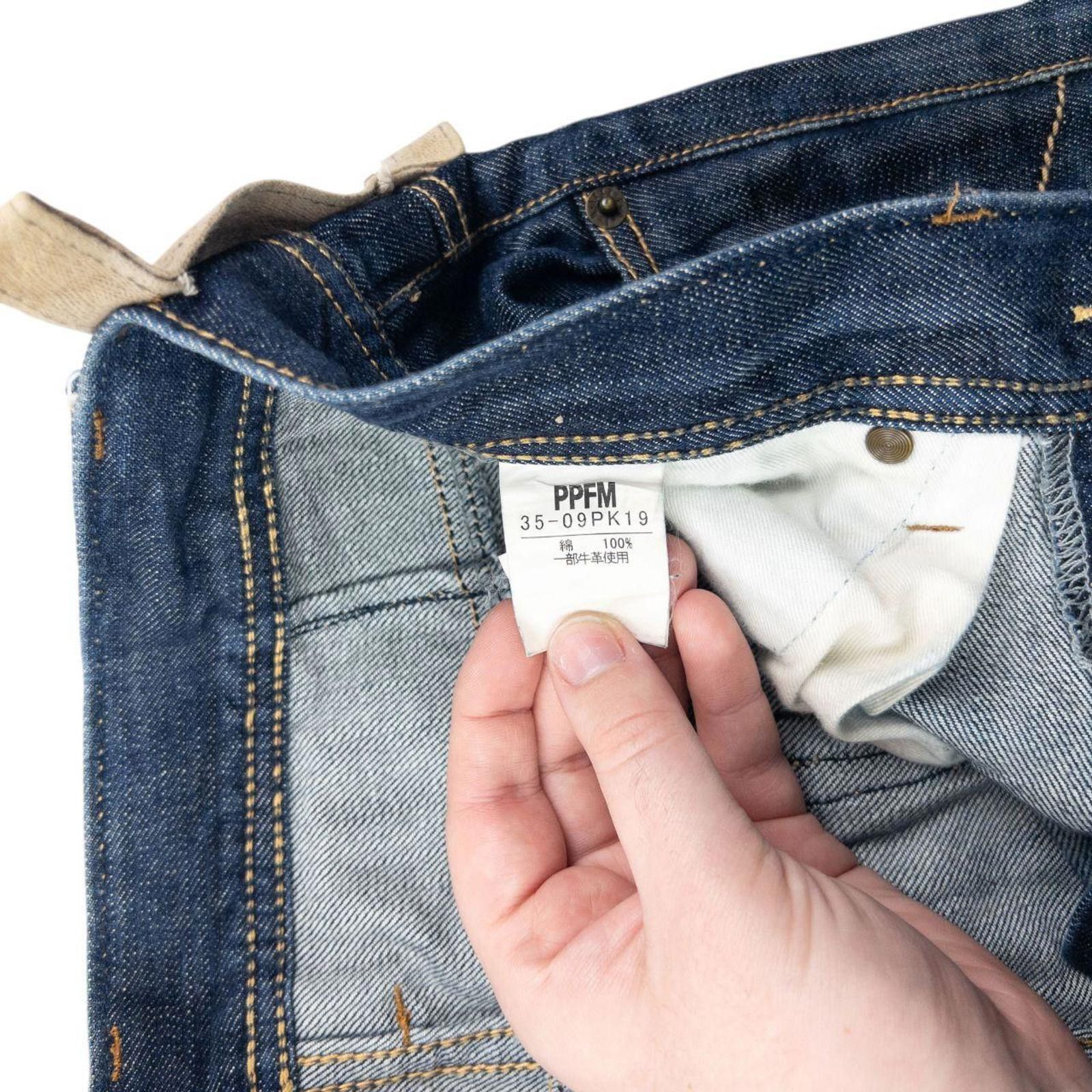 Other Vintage 2000sn PPFM Leather Detail Denim Jeans Size W29 Size US 29 - 7 Thumbnail