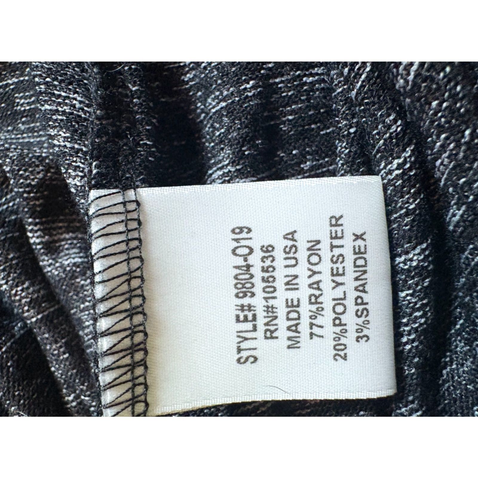 Vintage SLINKY BRAND Blouse Womens Large Black Rayon Blend Stretchy Light Weight USA Blouse Womens Large Black Rayon Blend Stretchy Light Weight USA Size L / US 10 / IT 46 - 5 Thumbnail
