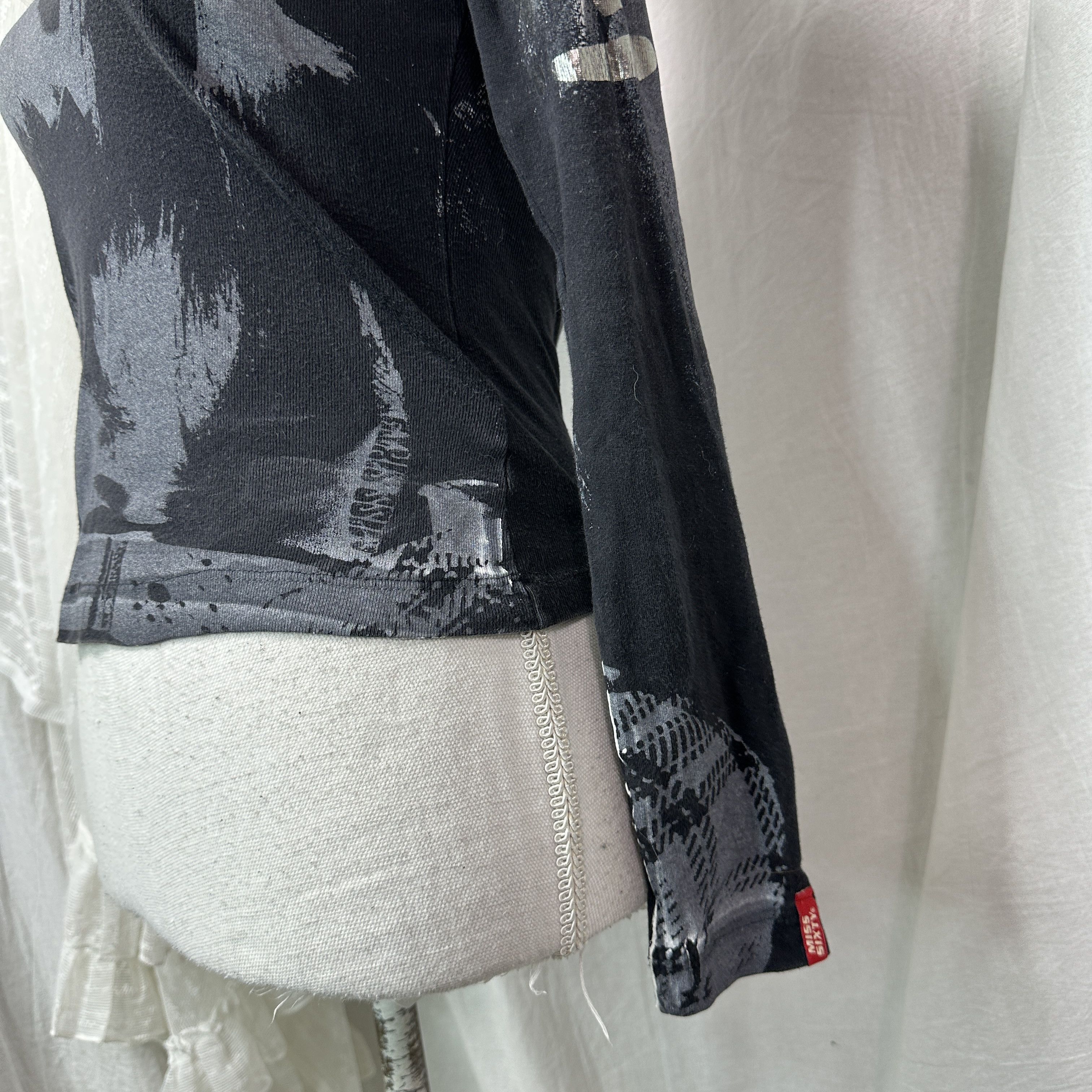 Miss Sixty Vintage Miss Sixty Graphic Faces Printed Longsleeve Y2K Size XS / US 0-2 / IT 36-38 - 7 Thumbnail
