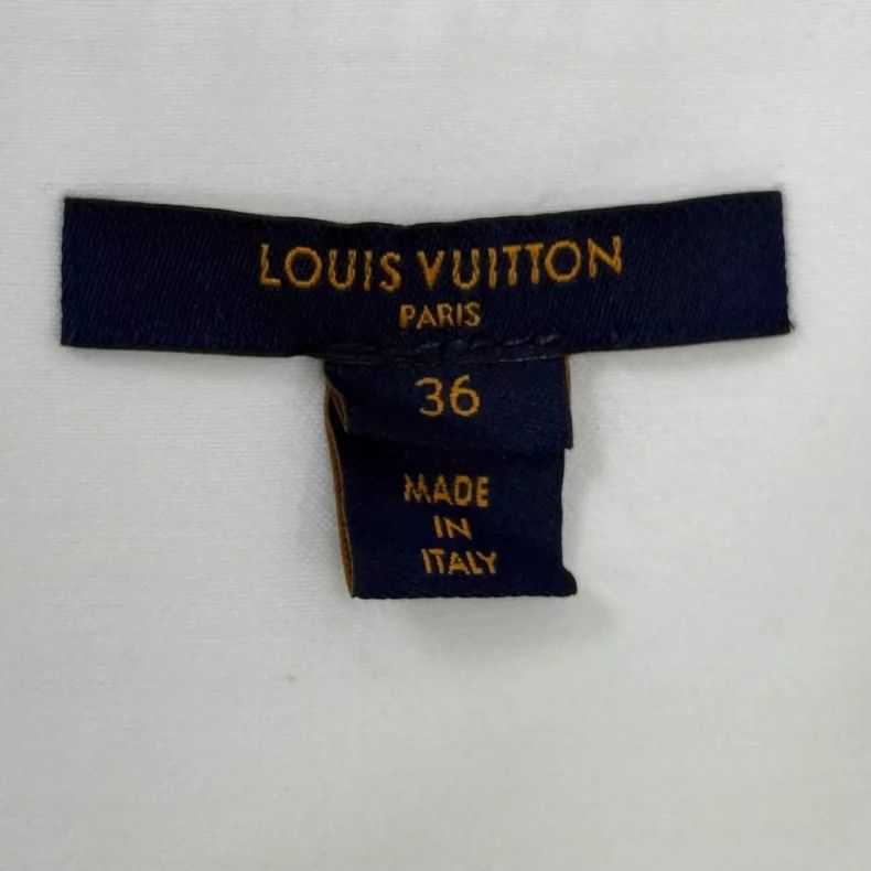 Louis Vuitton Louis Vuitton Milk White Wool Mulberry Silk Skirt 2505-Next Size 35" - 5 Thumbnail
