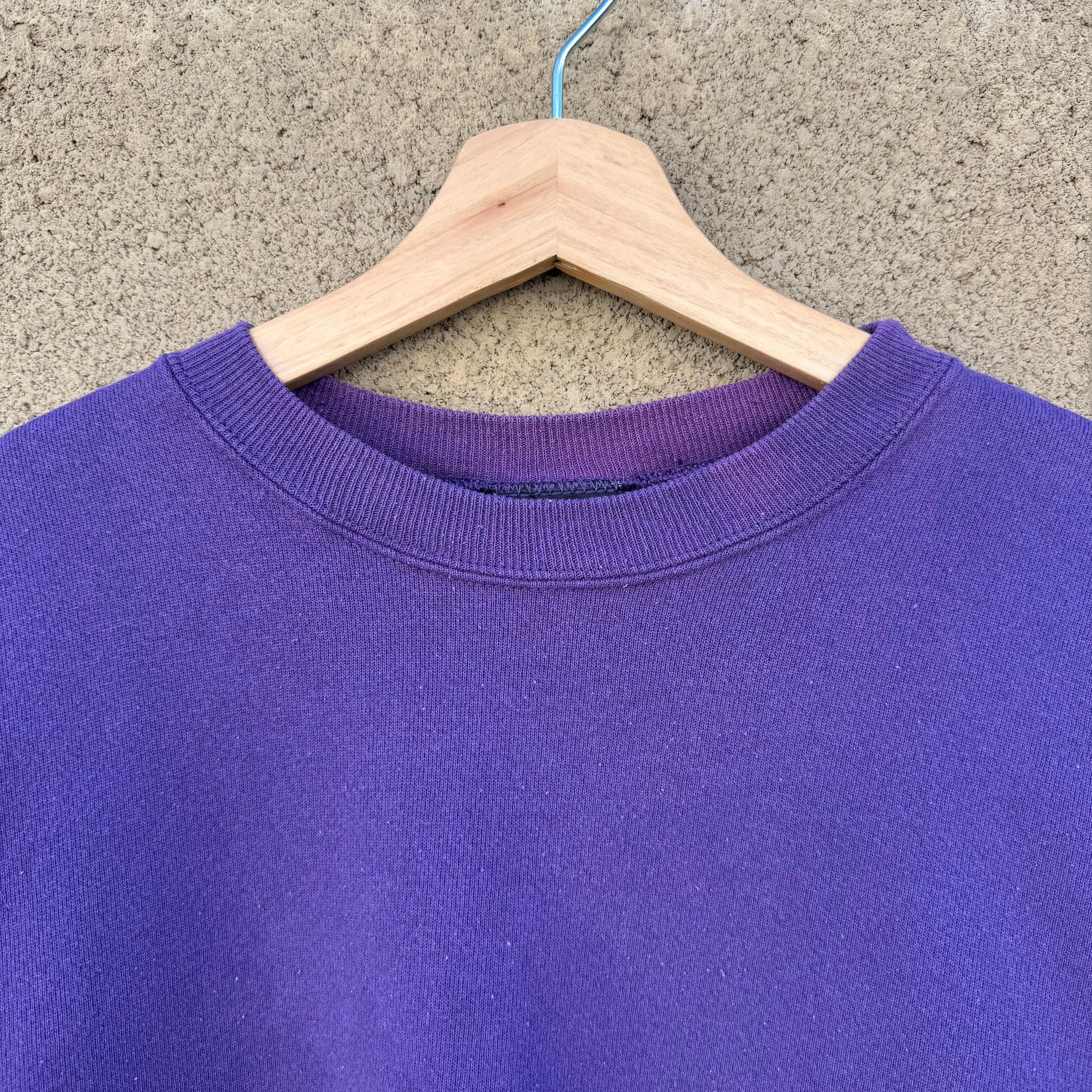 Hanes 90's Hanes Signature Collection Faded Purple Crewneck Sweats Size US L / EU 52-54 / 3 - 4 Thumbnail
