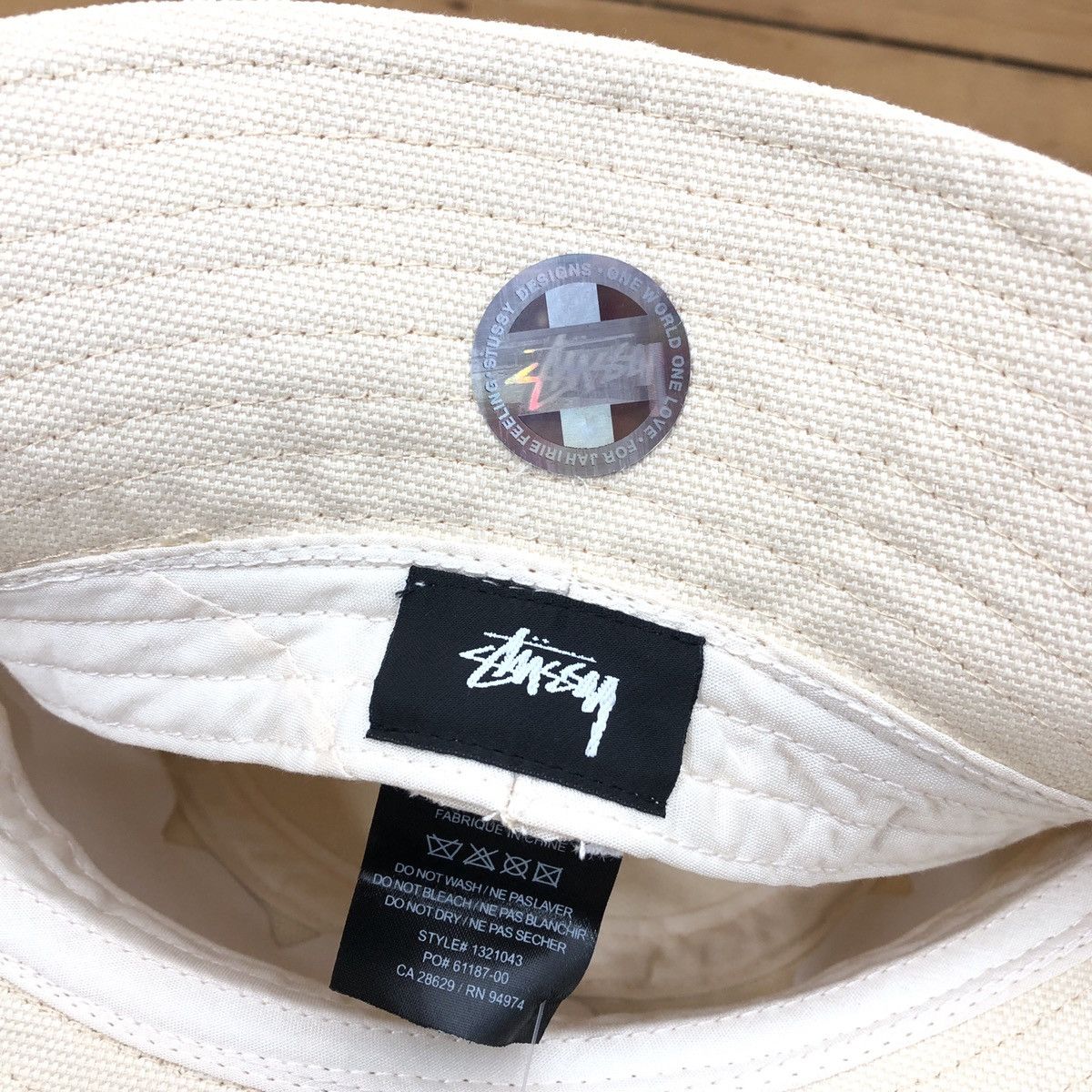 Stussy × Vintage Stussy Canvas Wide Brim Bucket Size ONE SIZE - 4 Thumbnail