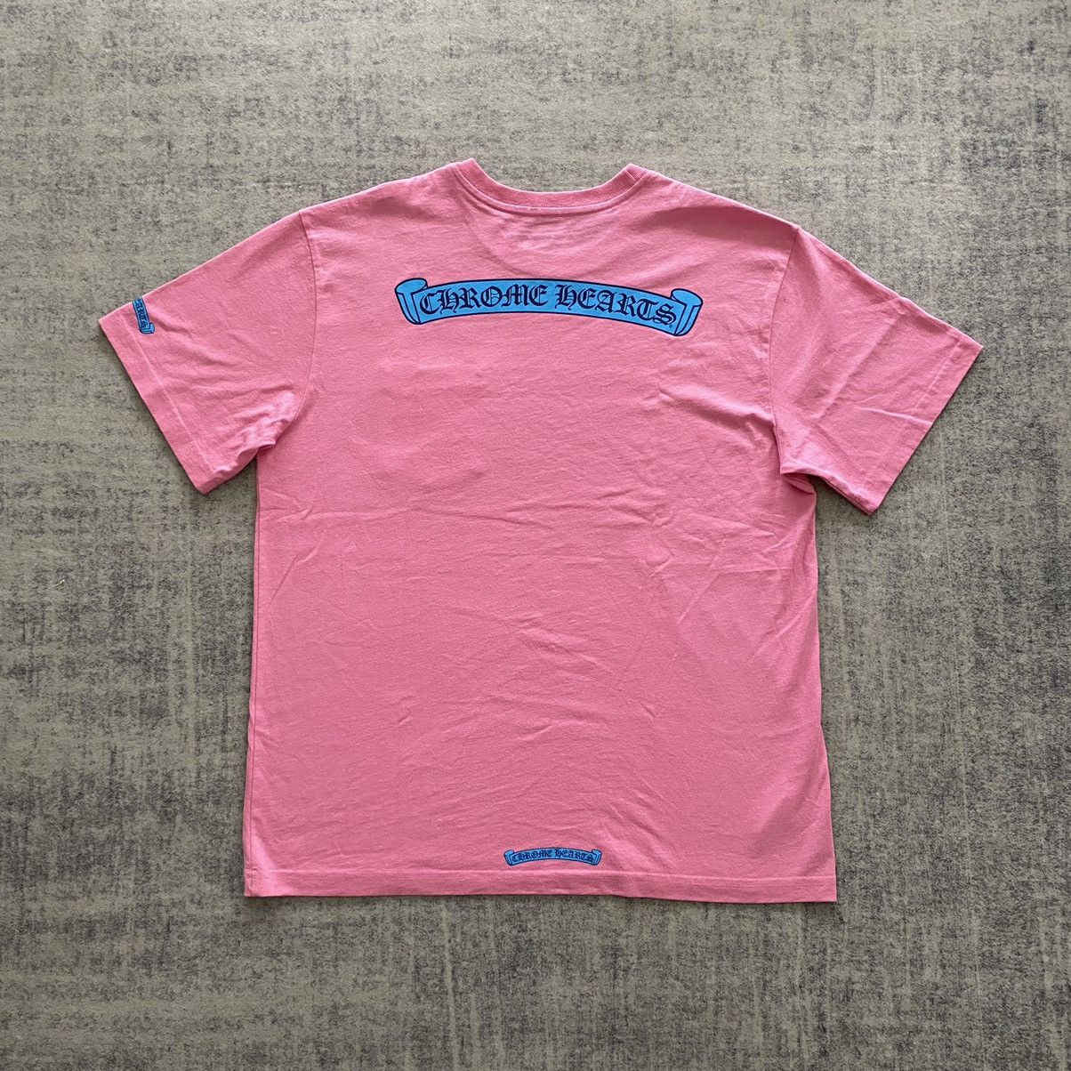 Chrome Hearts CHROME HEARTS Scroll Logo T-Shirt PINK Size XL / US 12-14 / IT 48-50 - 2 Thumbnail