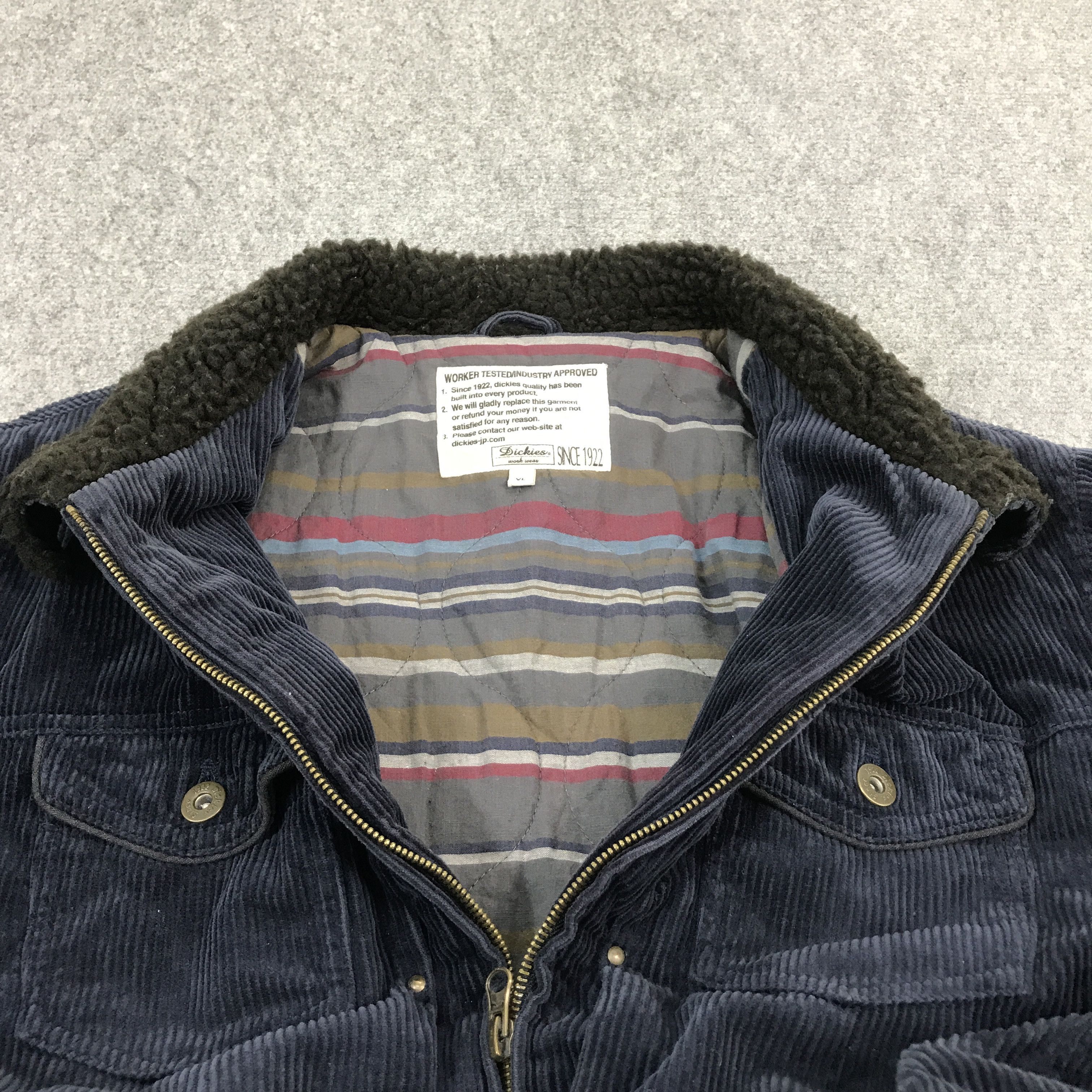 Dickies × Japanese Brand DICKIS WORKER TASTED CORDUROY ZIPPER JACKET Size US XL / EU 56 / 4 - 7 Thumbnail