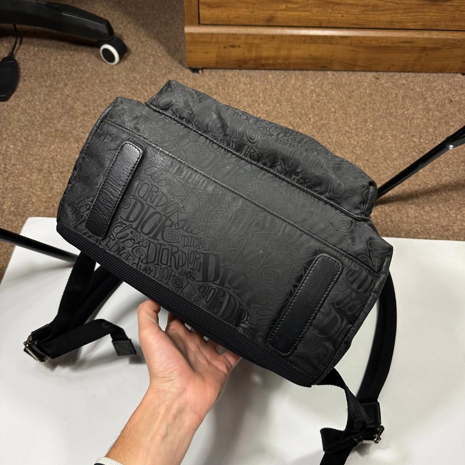 Dior Dior x Stussy 2020 Riders Monogram Logo Nylon Backpack Size ONE SIZE - 11 Thumbnail