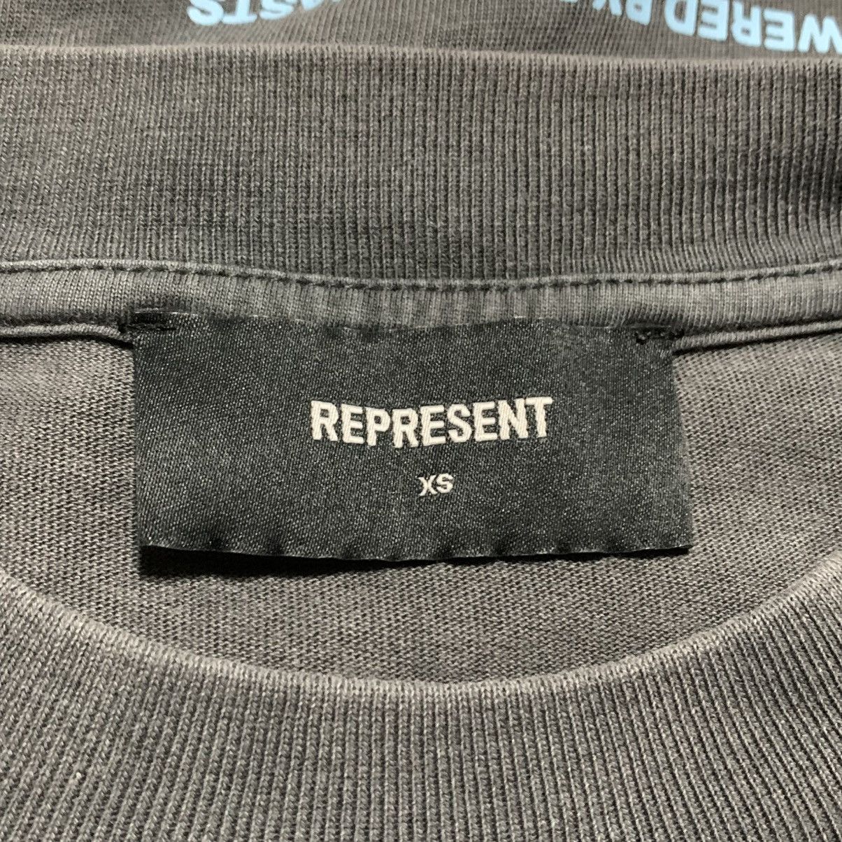 Represent Clo. Represent XS Owners Club Vintage Grey Tee Blue Graphic Size US XS / EU 42 / 0 - 4 Thumbnail