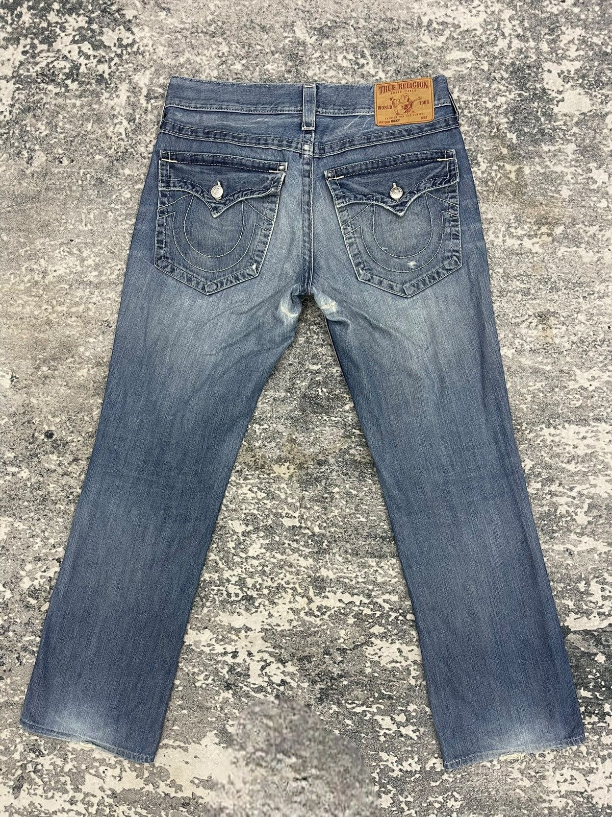 True Religion Vintage True Religion Section Ricky Distressed Denim Size US 33 - 11 Thumbnail