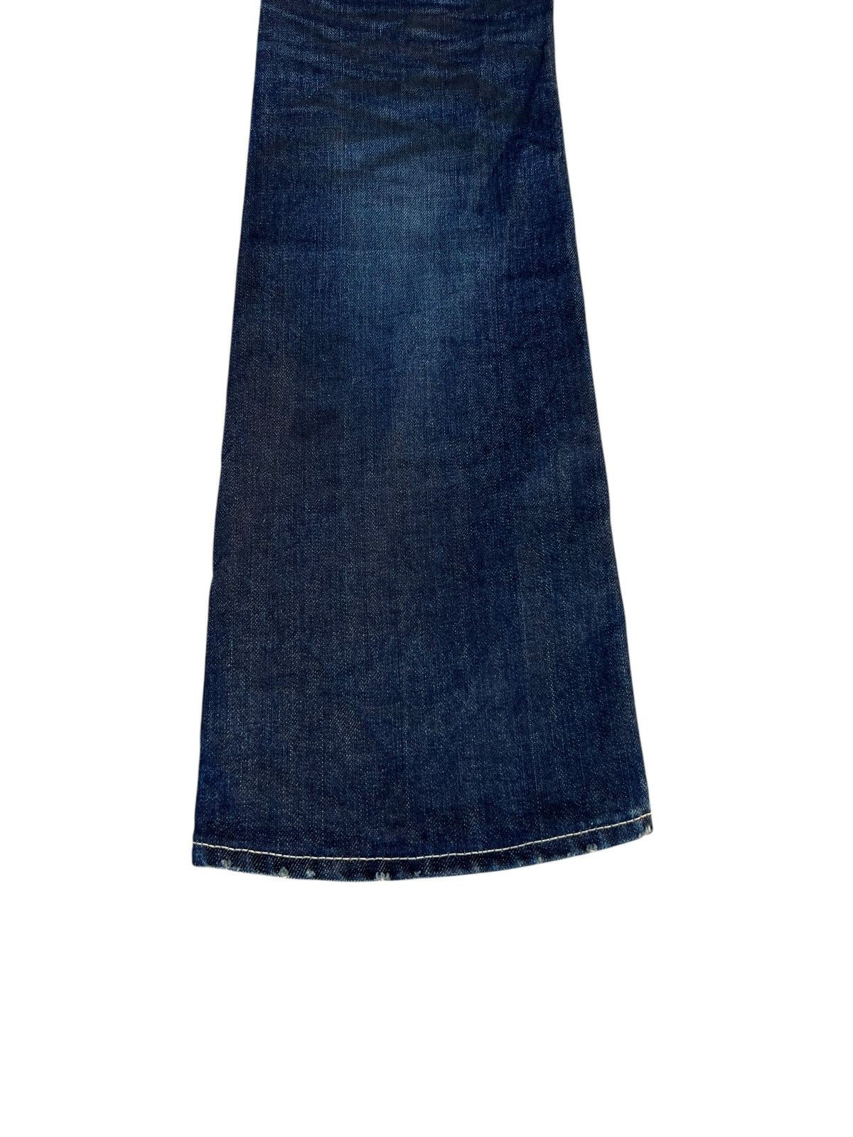 If Six Was Nine × Le Grande Bleu (L.G.B.) × Murder License Clawmark Waxed Denim Murder License Flare Jeans Size US 29 - 17 Thumbnail