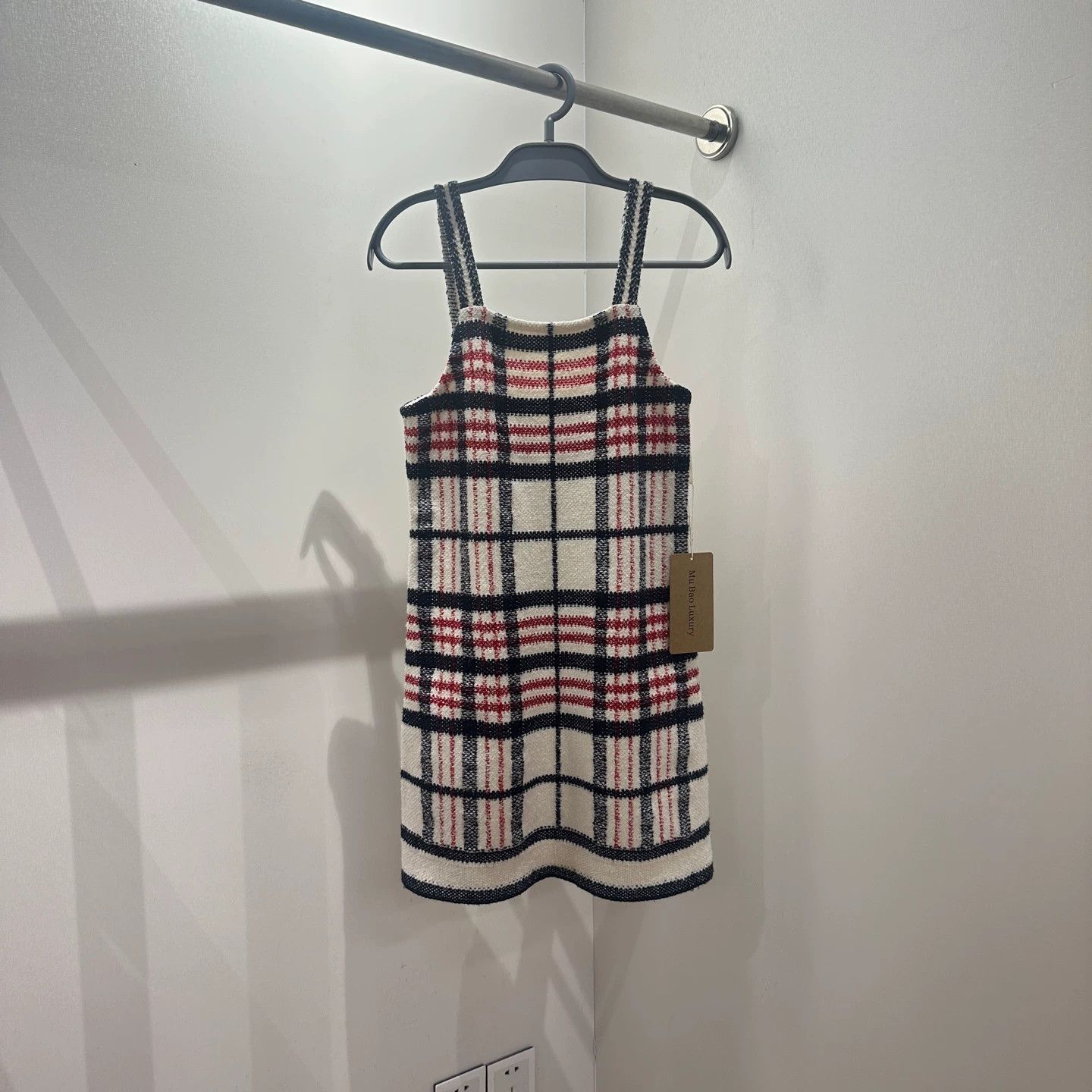 Dior Dior May256 Check All-Over Print Knit Cami Dress 34 Size XS / US 0-2 / IT 36-38 - 1 Thumbnail