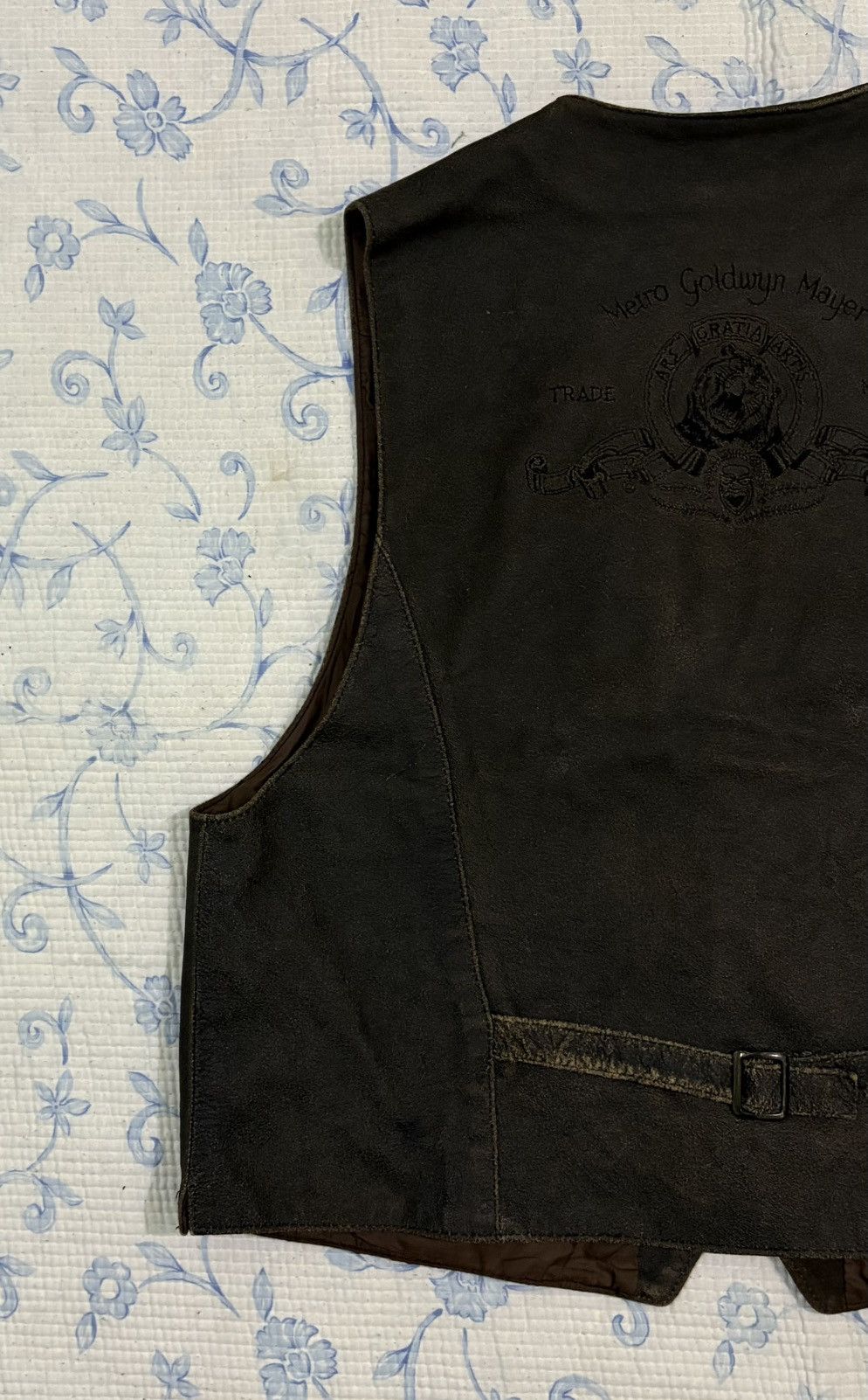 Vintage Metro Goldwyn Mayer Leather Vest Size US M / EU 48-50 / 2 - 6 Thumbnail