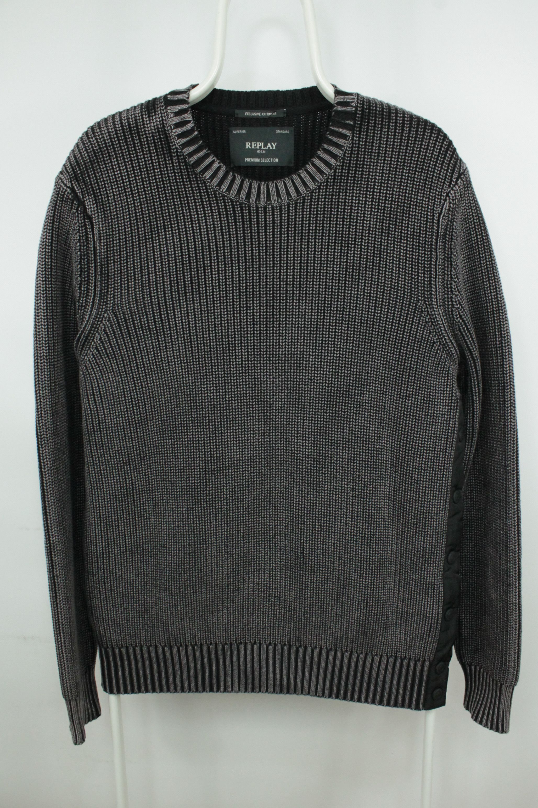 Replay Replay Exclusive Knitwear Gray Cotton Jumper Sweater Size US L / EU 52-54 / 3 - 5 Thumbnail