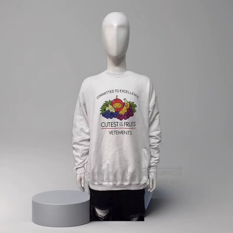 Vetements Fruit Print Hoodie