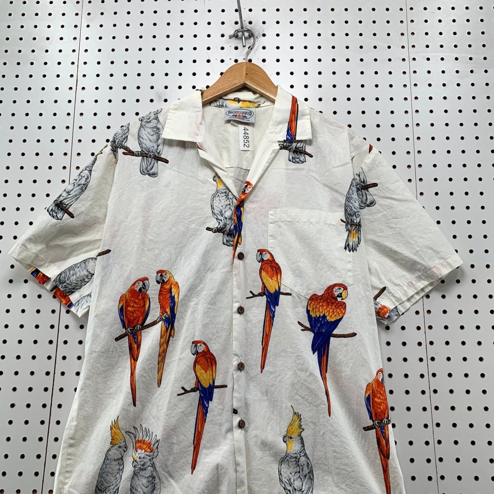 Vintage VINTAGE Pacific Legend Parrot Button Shirt Mens M Hawaiian USA Size US M / EU 48-50 / 2 - 2 Thumbnail