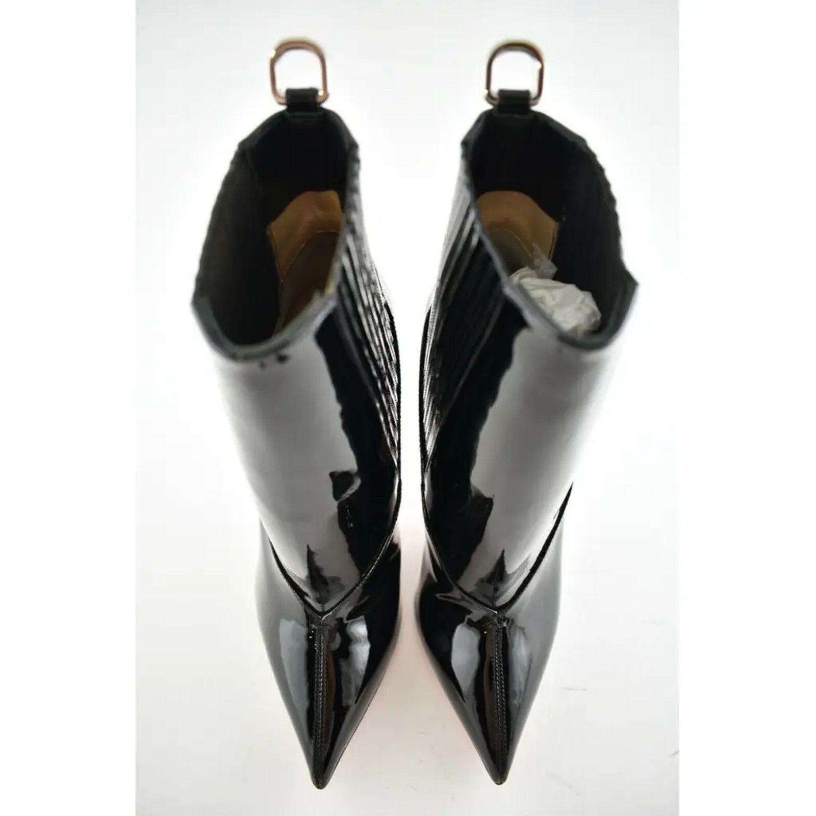Christian Louboutin Christian Louboutin Epic Boot 100 Black Patent Stiletto Heel Size US 7.5 / IT 37.5 - 6 Thumbnail