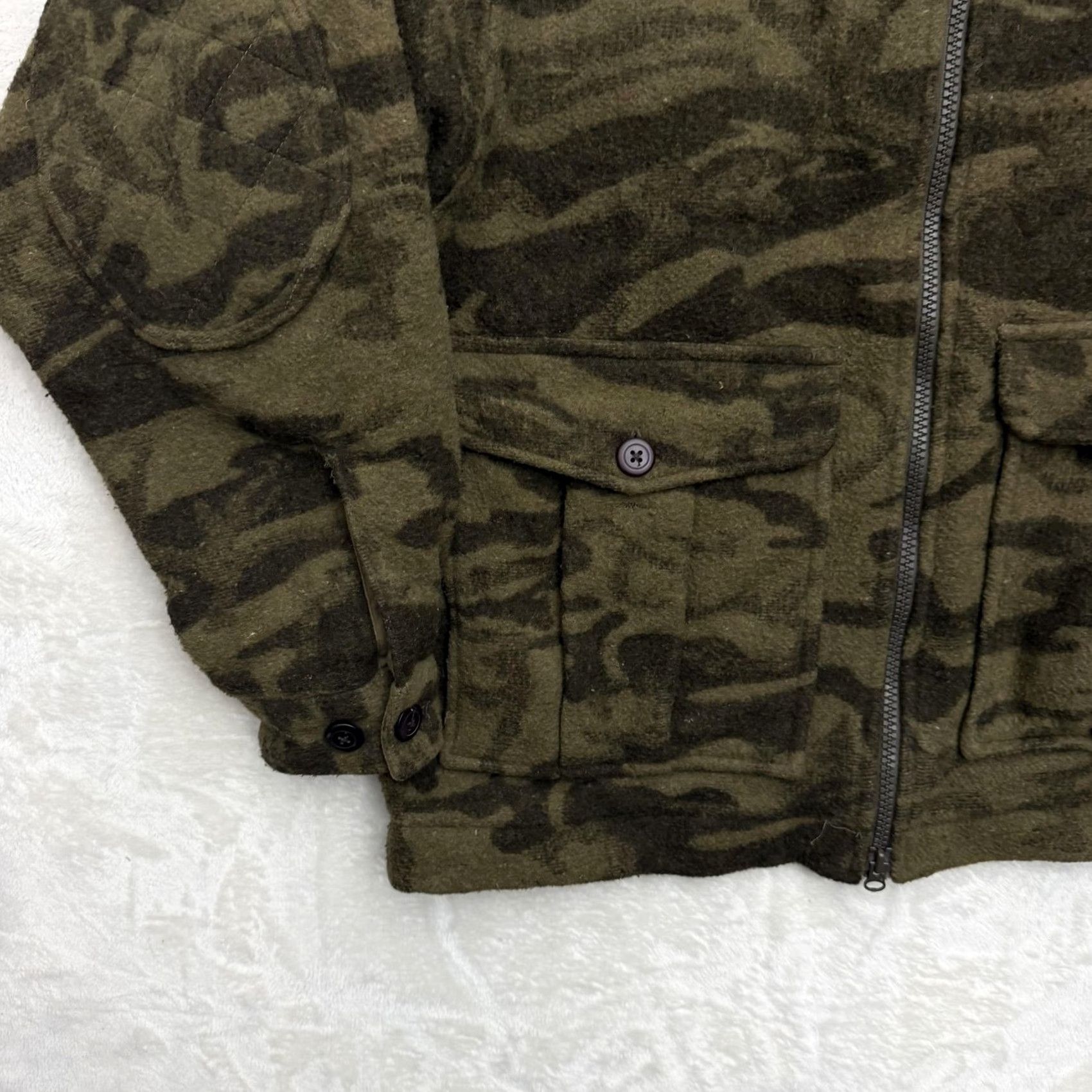 Vintage Columbia Monarch Pass Gallatin Range Jacket Mens Medium Camouflage Wool Hooded Zip Size US M / EU 48-50 / 2 - 6 Thumbnail