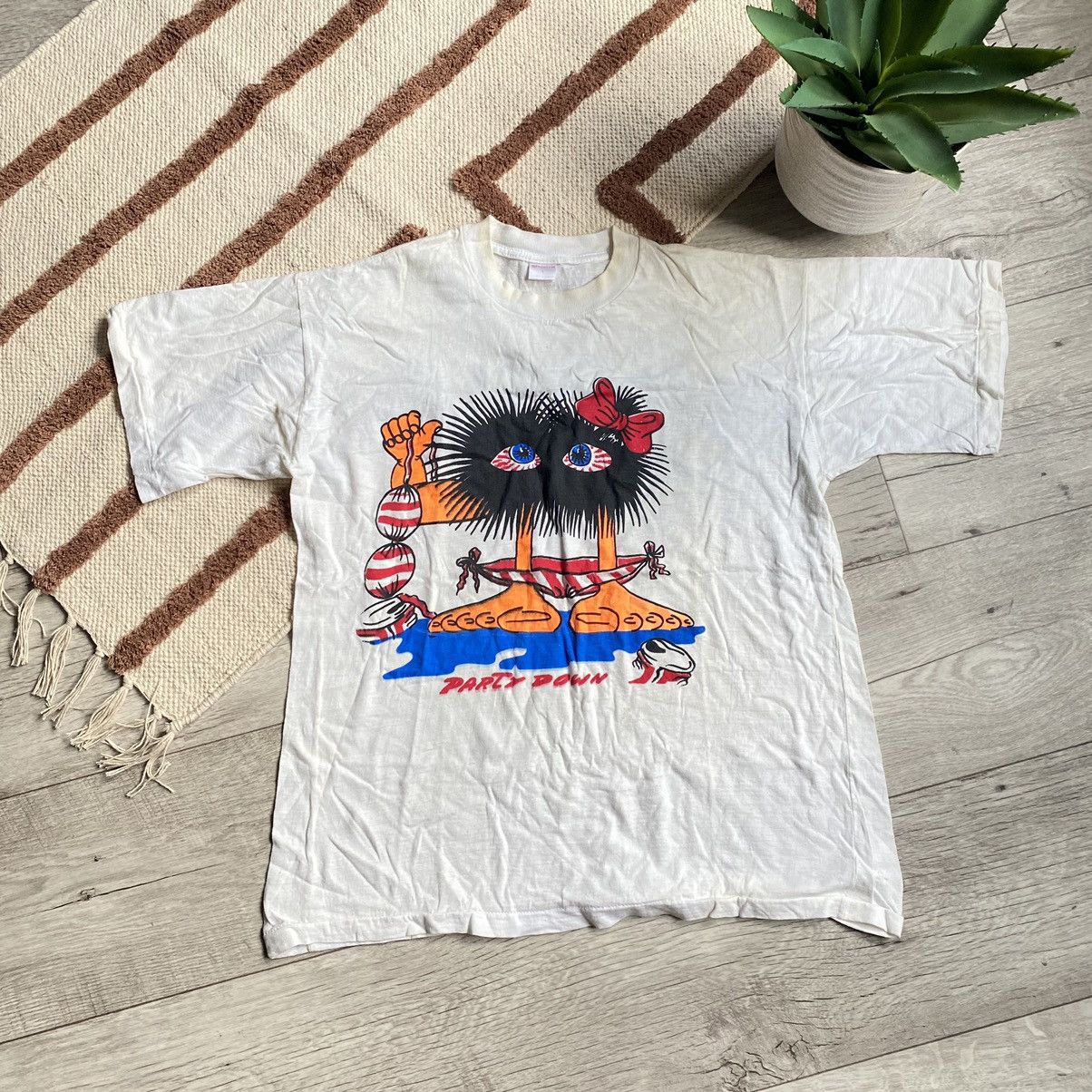 Band Tees VINTAGE DJ FEST PARTY DOWN MALLORCA T SHIRT Size US M / EU 48-50 / 2 - 1 Thumbnail
