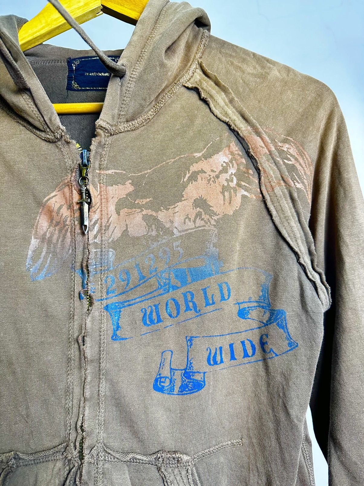 If Six Was Nine 291295 Homme Grunge Ripped Hoodie Y2k Punk Size US M / EU 48-50 / 2 - 11 Thumbnail