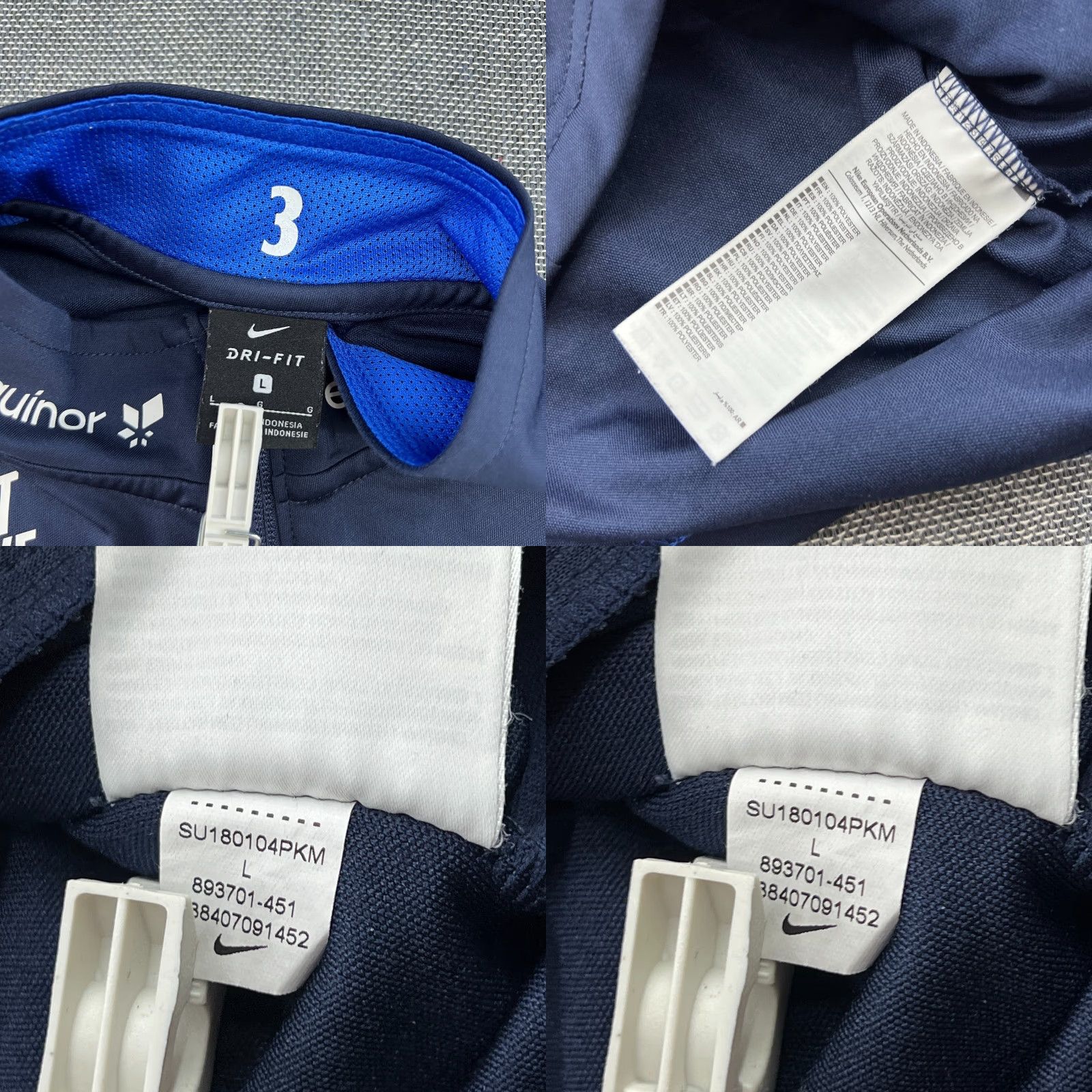 Nike Nike Track Jacket Small Football Blue Long Sleeve Men Regular Size S, Norway, Drill, Quick Dry, Full Zip Size US S / EU 44-46 / 1 - 8 Thumbnail