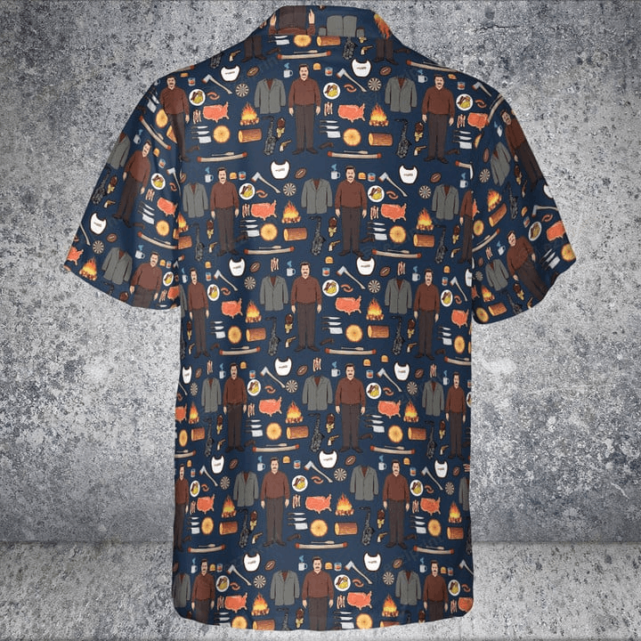 Designer × The Unbranded Brand Ron Swanson Parks and Recreation Button Down Shirt Size US M / EU 48-50 / 2 - 3 Thumbnail