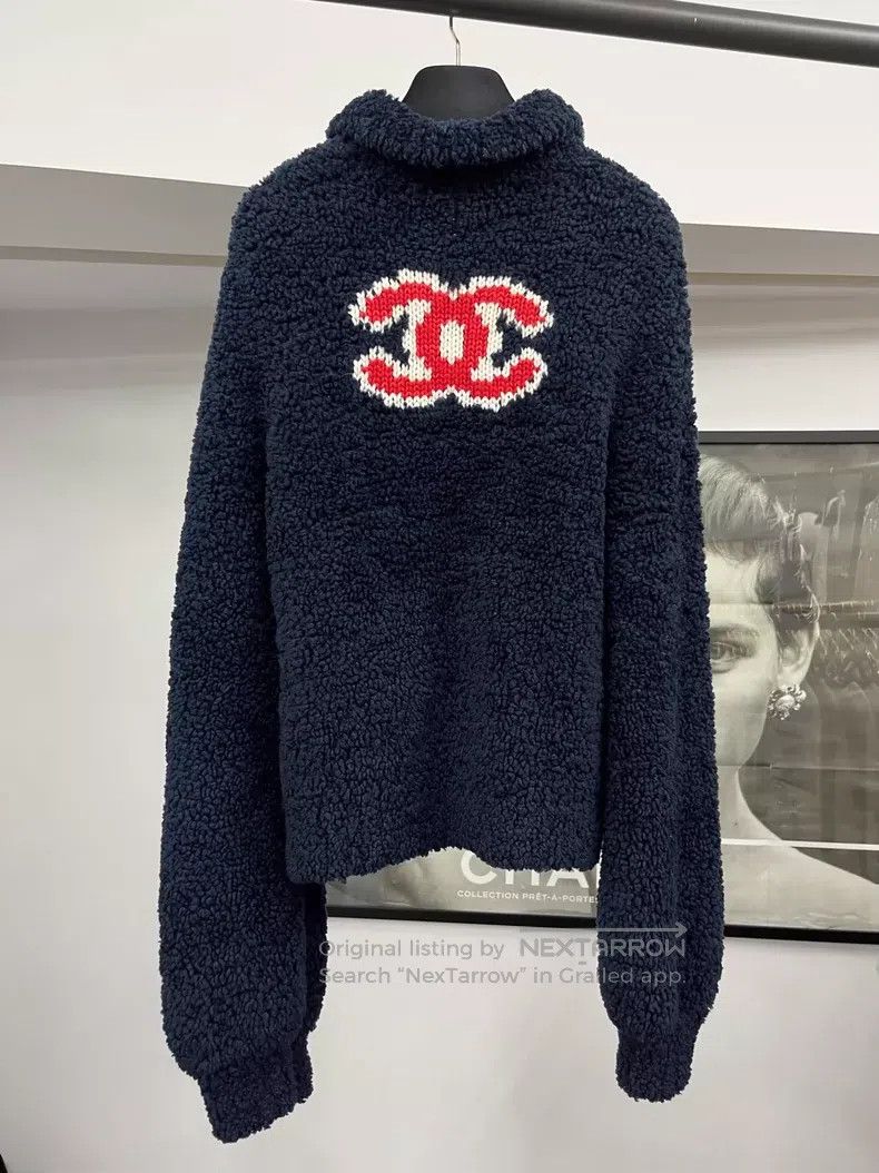 Chanel Chanel Dark blue teddy zipper jacket Size XS / US 0-2 / IT 36-38 - 4 Thumbnail