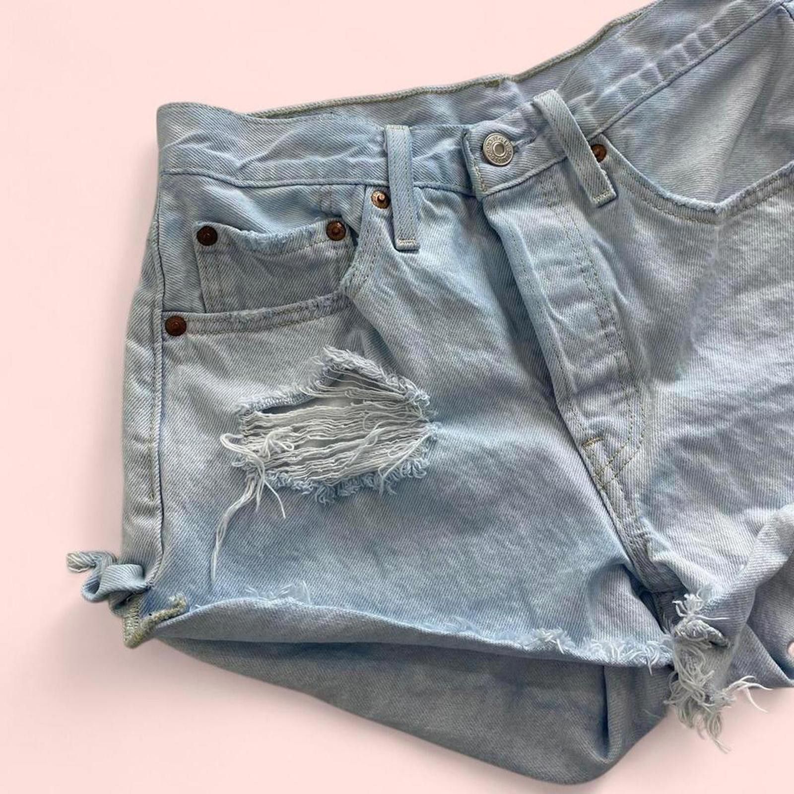 Levi's Vintage Levi’s 501 - mid rise denim shorts Size 42" / US 20 - 2 Thumbnail