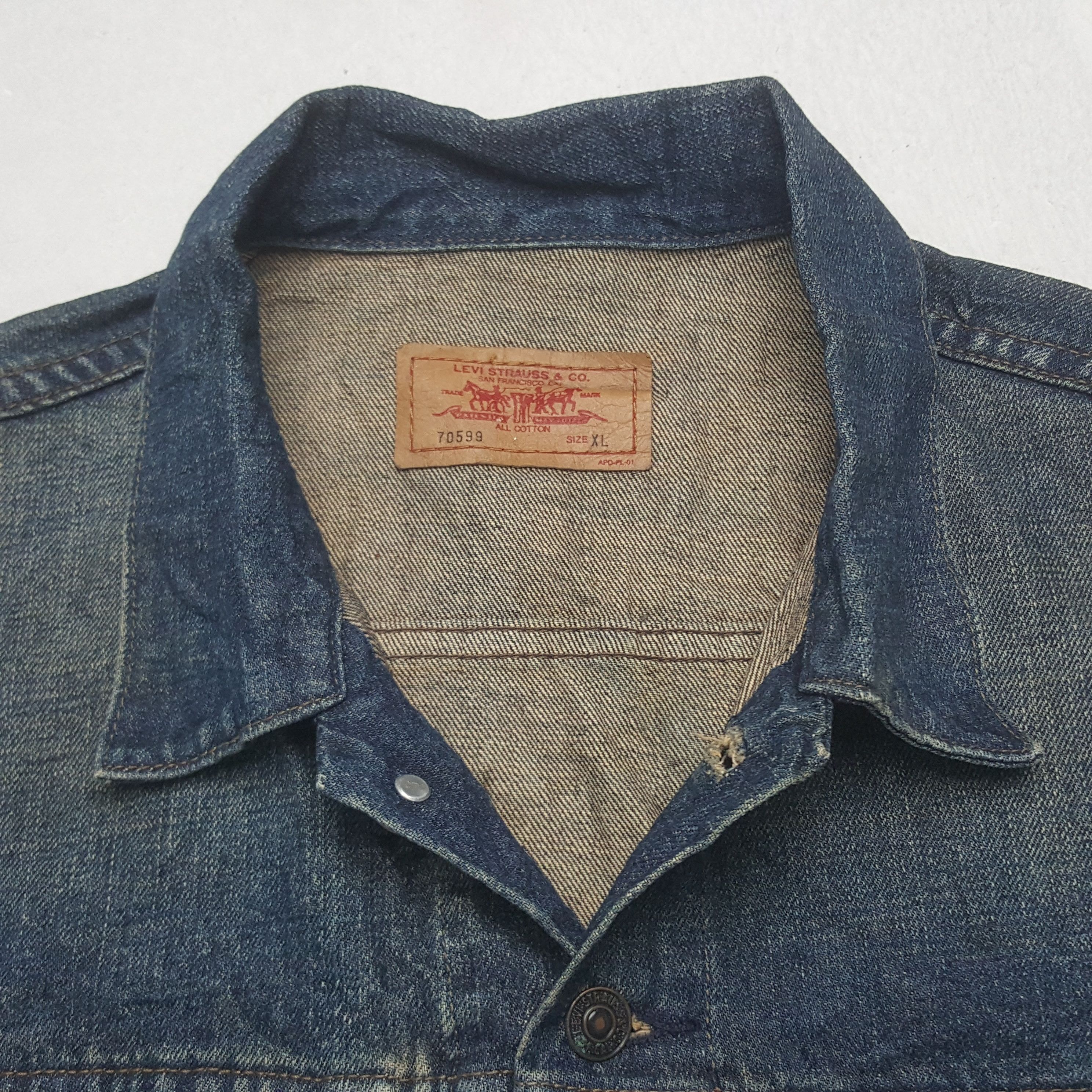 Levi's Vintage Levi's Denim Bikers Jacket Size US M / EU 48-50 / 2 - 4 Thumbnail