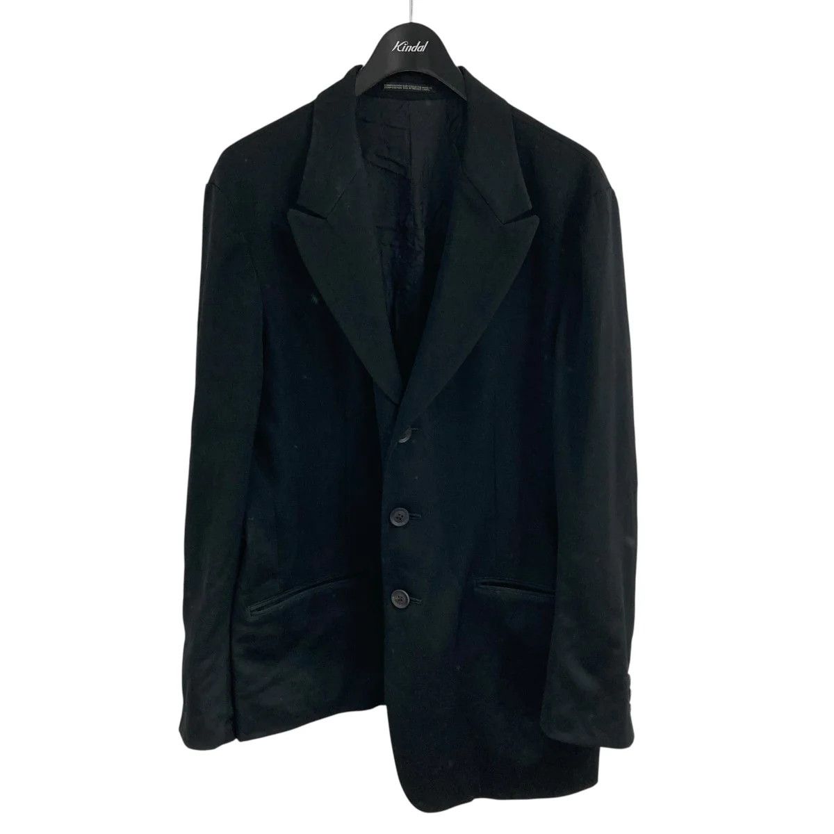 Yohji Yamamoto YOHJI YAMAMOTO black/wool tailored jacket Size US M / EU 48-50 / 2 - 1 Thumbnail