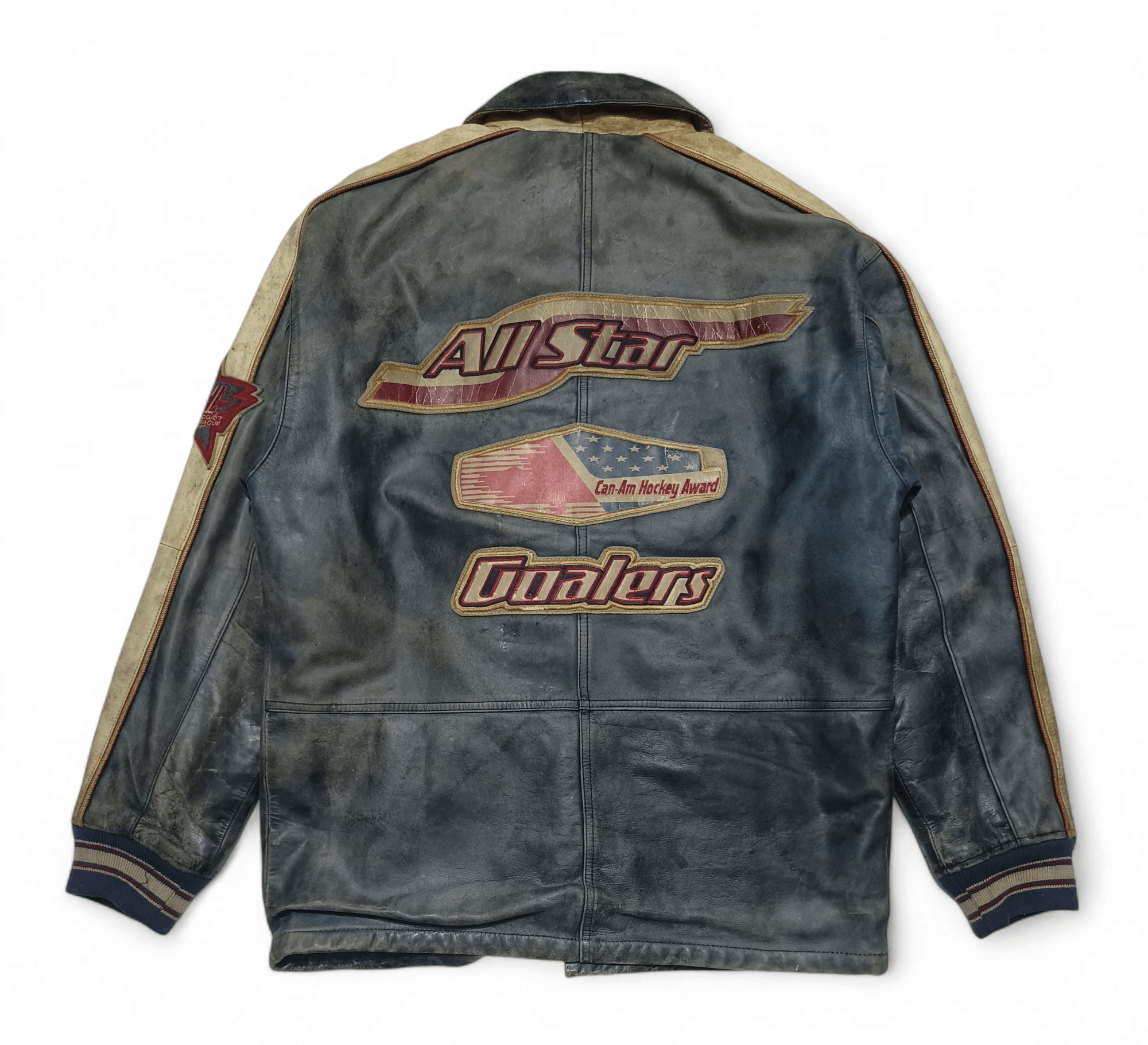 Avirex SUPER RARE! Vintage AVIREX Hip Hop Rap Iconic Leather Jacket Size US L / EU 52-54 / 3 - 2 Thumbnail