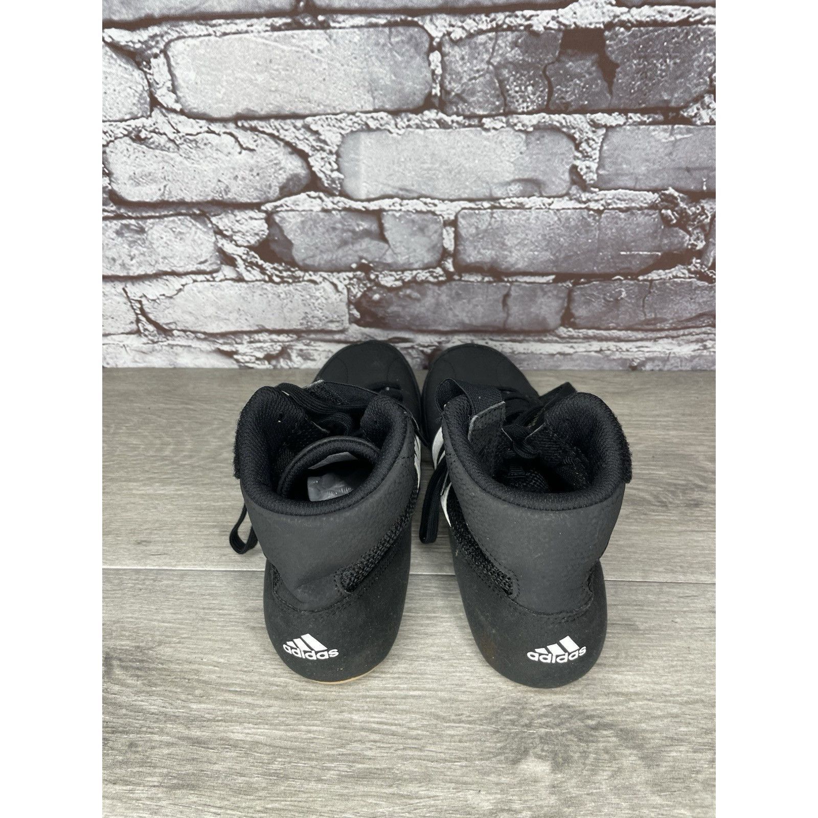 Adidas Adidas Wrestling Sneakers Shoes Black Lace Up Hook Loop Stra Size US 6 / EU 39 - 4 Thumbnail