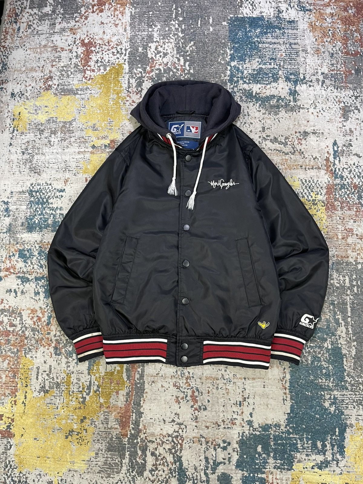 Japanese Brand Mark Gonzales NFL Starter Parody Hooded Bomber Jacket Size US S / EU 44-46 / 1 - 8 Thumbnail