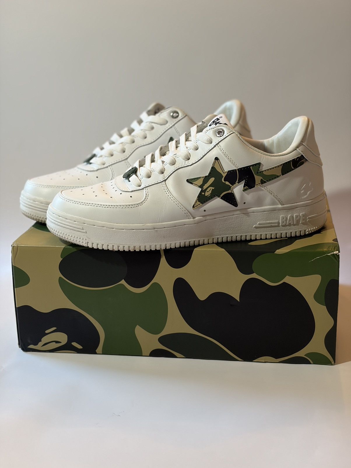 Bape Bapesta Low ABC Camo Size US 12 / EU 45 - 1 Thumbnail