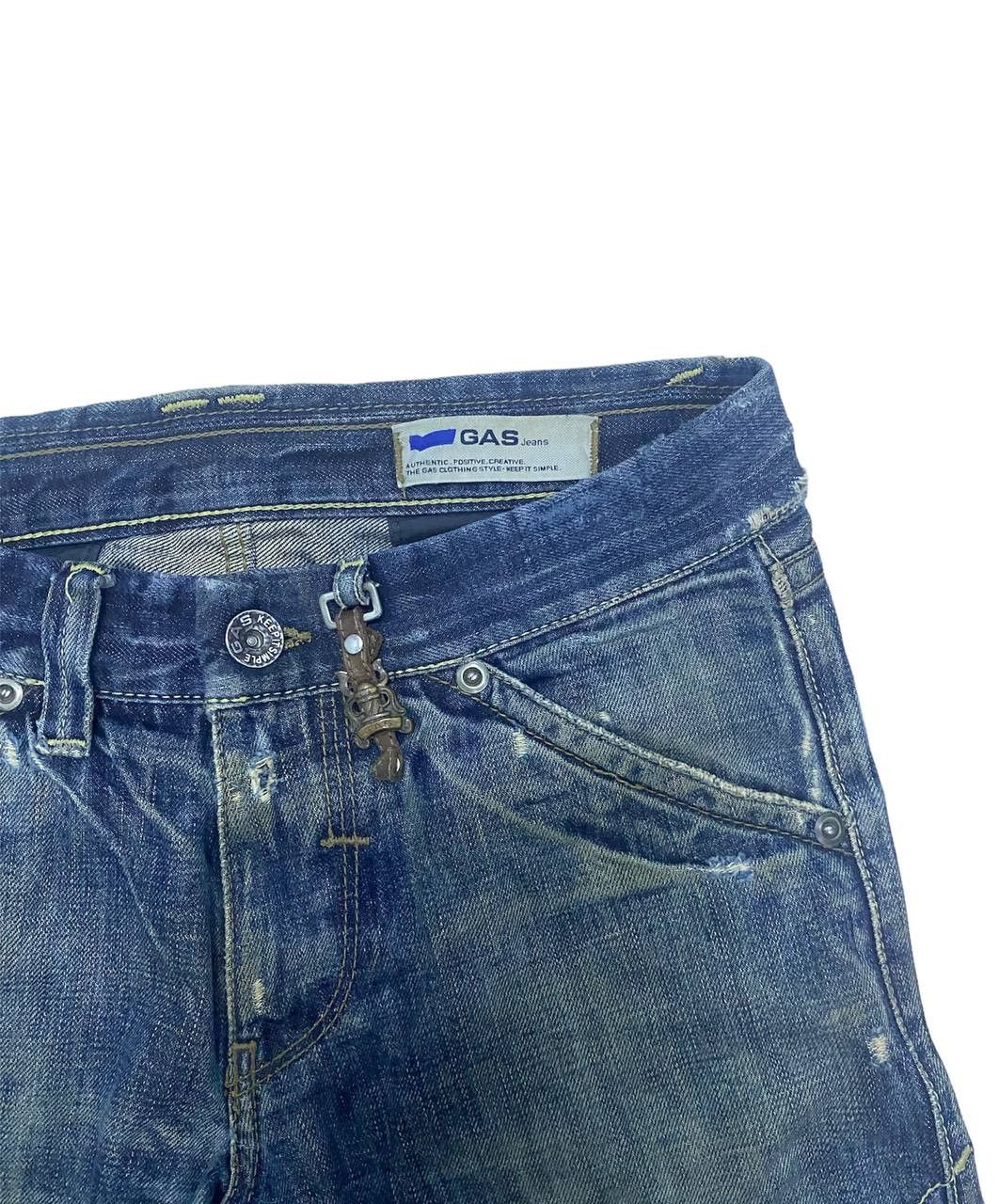 GAS Gas Distressed Denim Selvedge (Z09) waist 32 Size US 32 / EU 48 - 7 Thumbnail