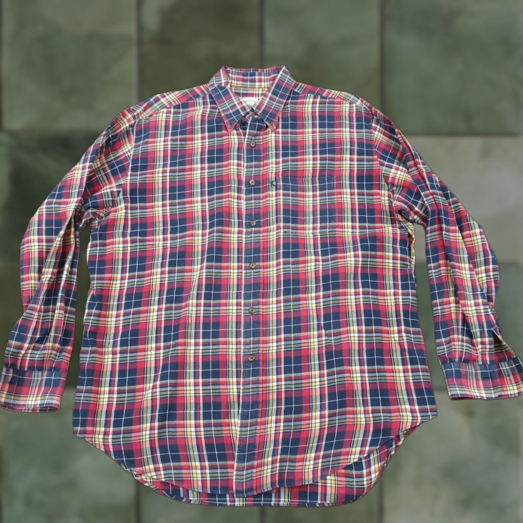 Brooks Brothers Brooks Brothers Flannel Shirt Mens Large Blue Plaid Button Up Long Sleeve Cotton Size US L / EU 52-54 / 3 - 1 Thumbnail