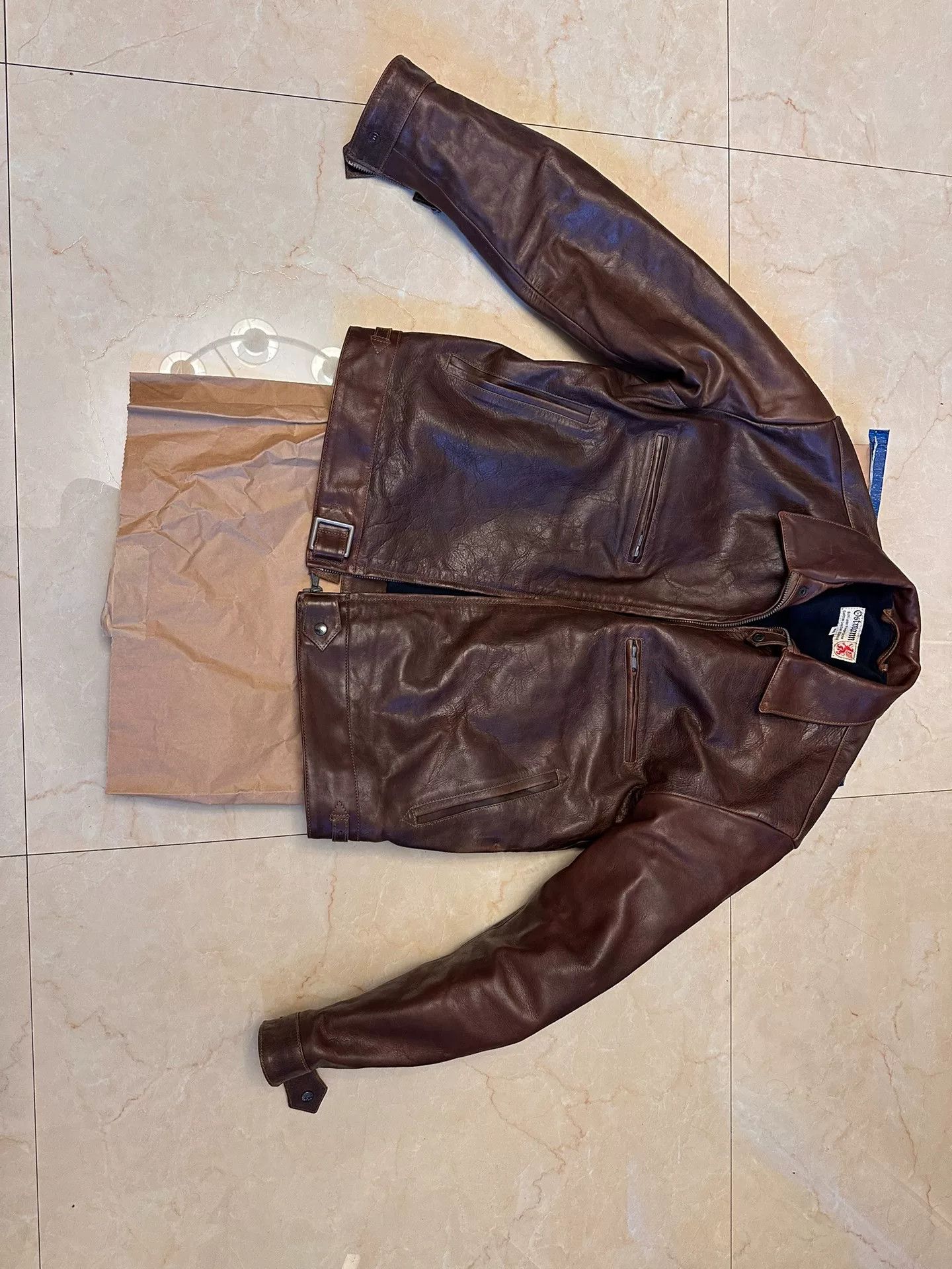 Eastman Leather Clothing Eastman WWII German Flying Leather Jacket Size US S / EU 44-46 / 1 - 1 Thumbnail