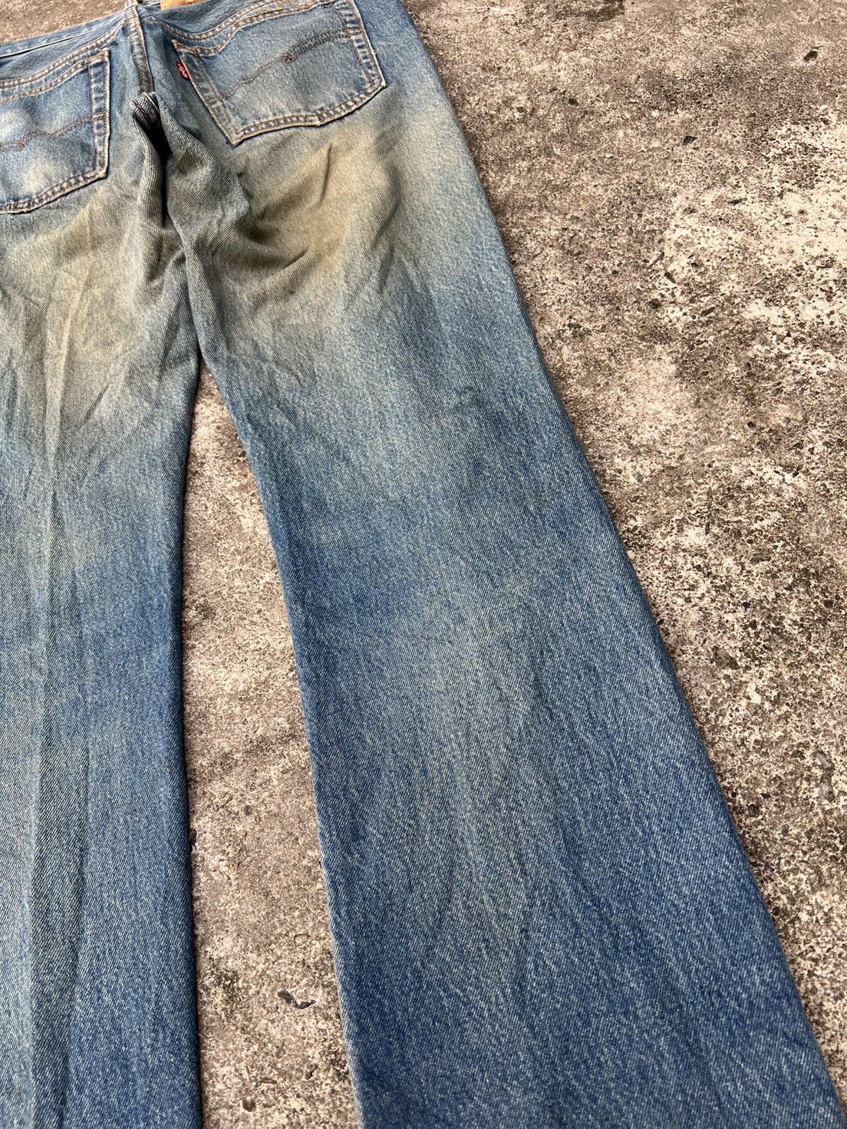 Levi's Vintage 80’s Levi’s 501 Distress Mud Wash Jean Very Rare Size US 31 - 19 Thumbnail