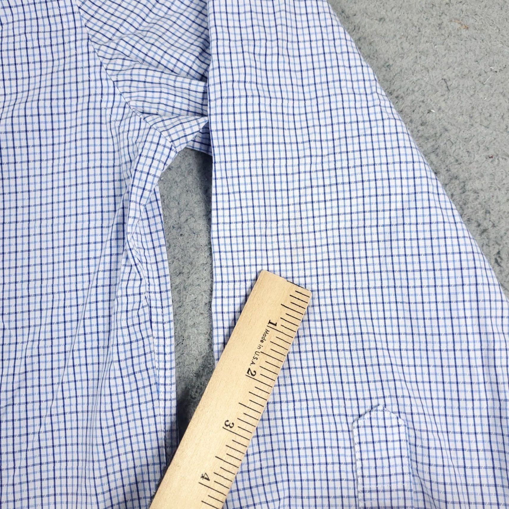 Tommy Hilfiger Tommy Hilfiger Shirt Mens Large Blue Plaid Casual Button Up Long Sleeve Size US L / EU 52-54 / 3 - 4 Thumbnail