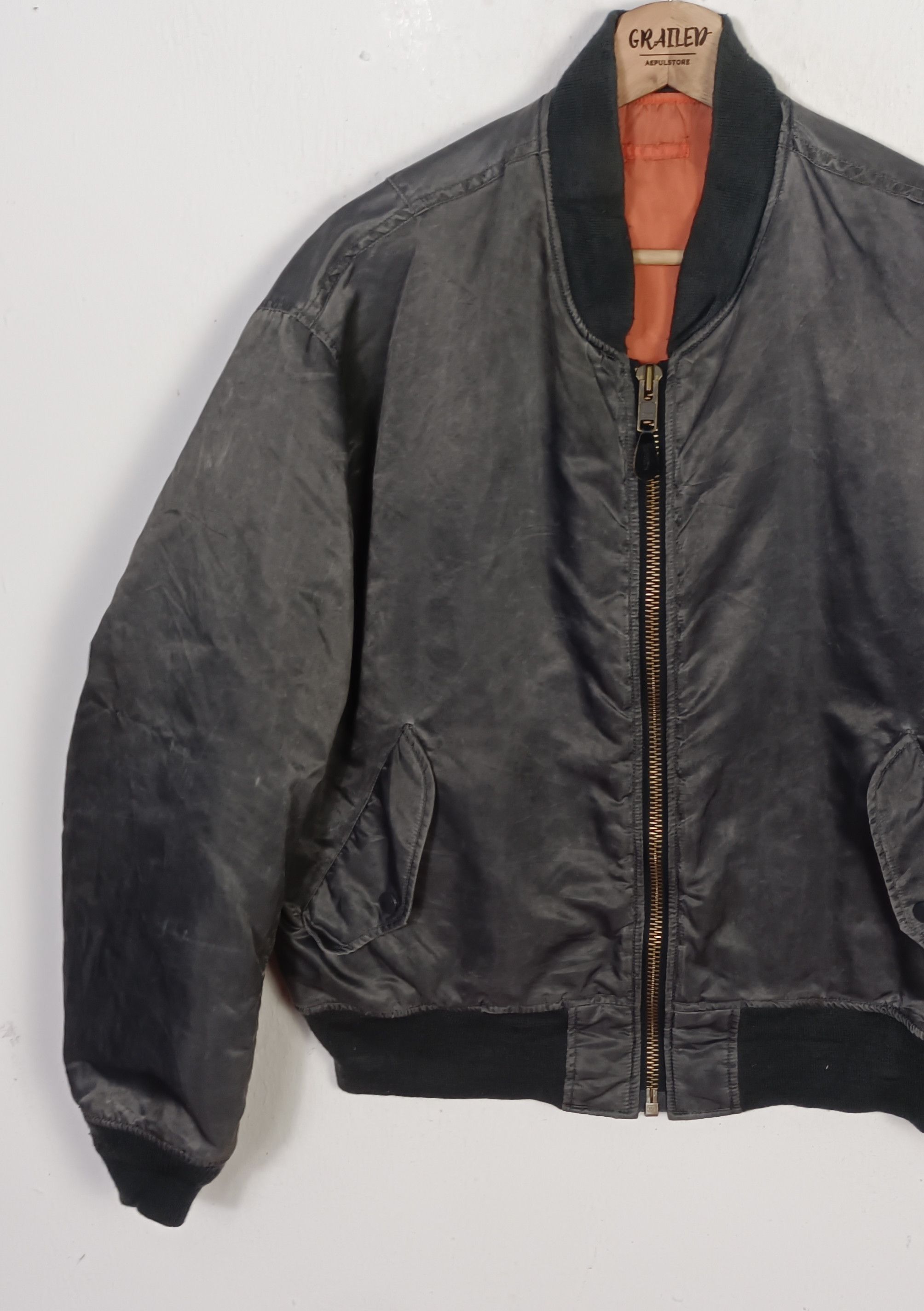 Alpha Industries 80s Ma-1 Intermediate Bomber Jacket Cold Weather Size US L / EU 52-54 / 3 - 4 Thumbnail