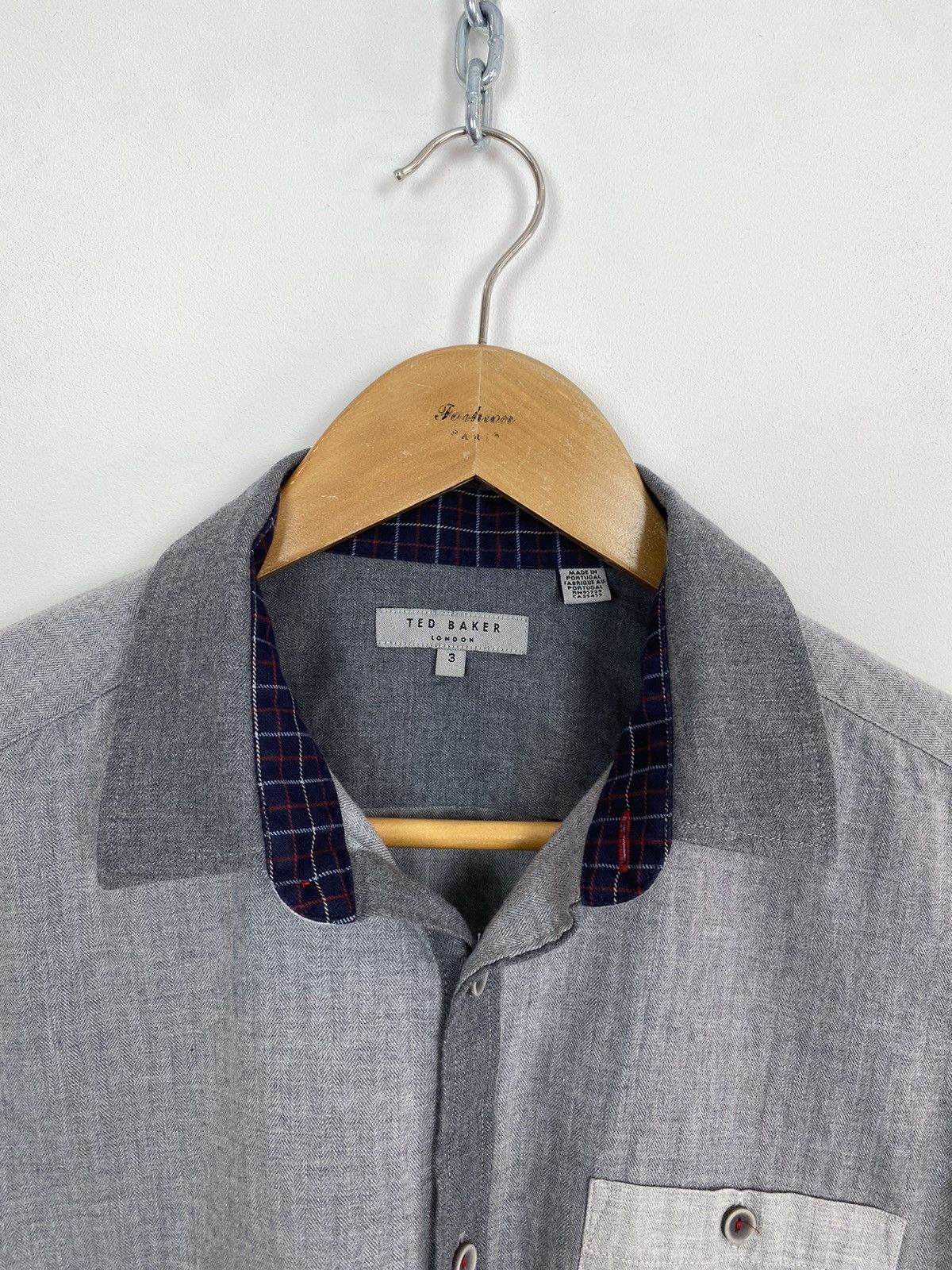 Ted Baker Ted Baker Buttons Up Long Sleeve Shirt Regular Fit Mens Sz 3 Size US M / EU 48-50 / 2 - 4 Thumbnail