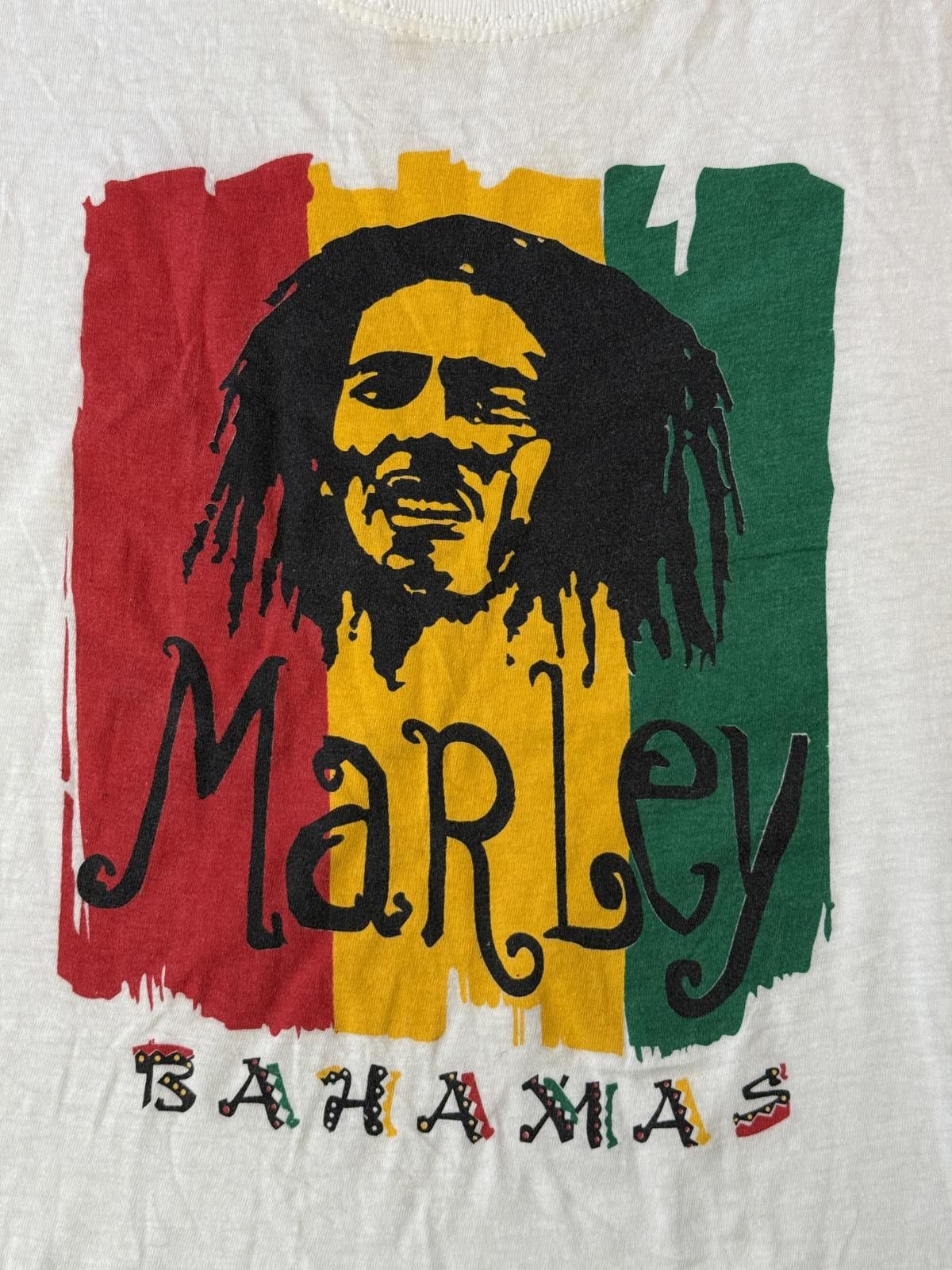 Designer VTG Bob Marley T-shirt Bahamas Rasta Flag Tee - XXL Size US XXL / EU 58 / 5 - 3 Thumbnail