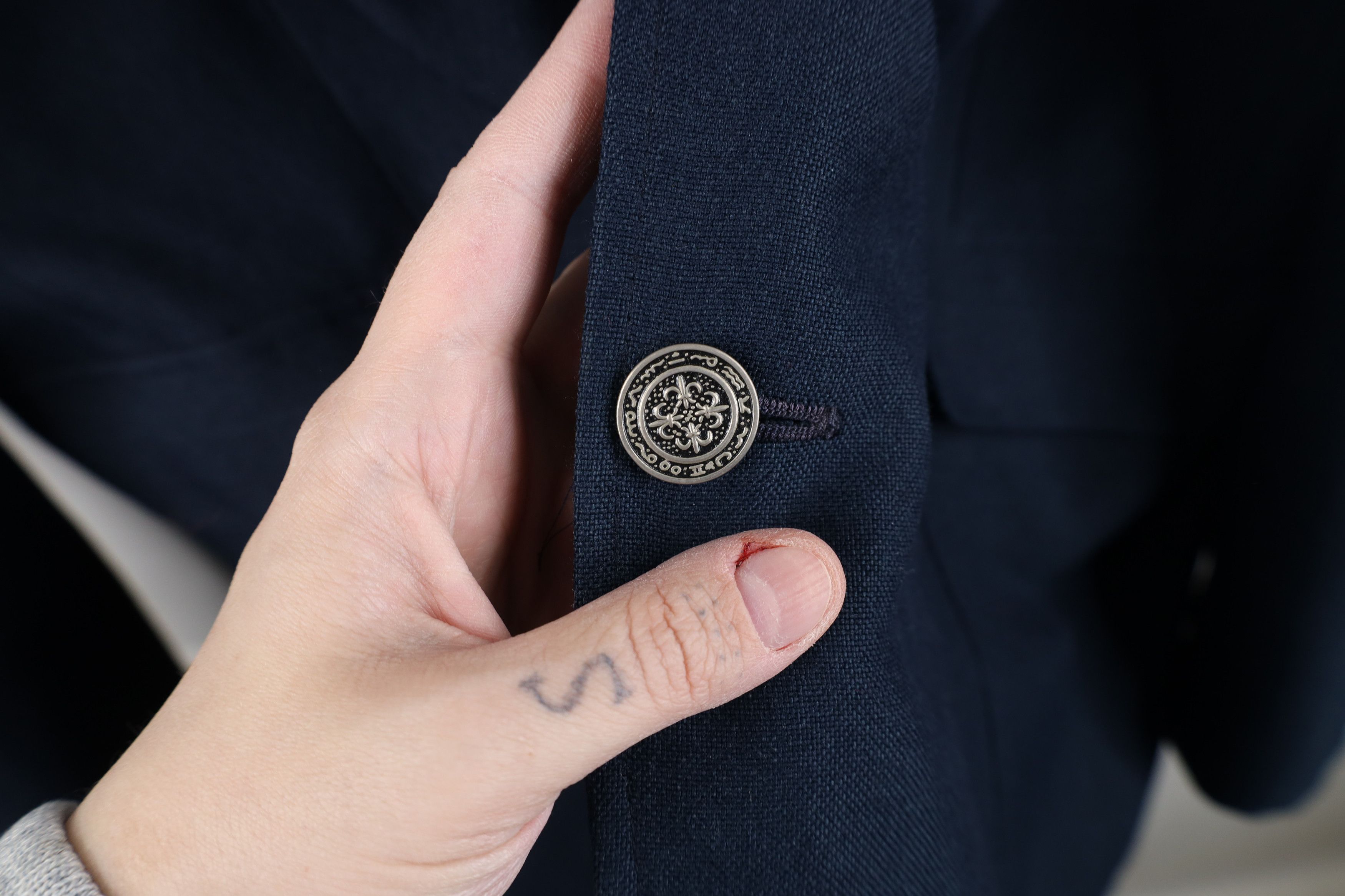 Vintage Vintage 90s Streetwear Button Suit Coat Blazer Jacket Blue Size US XXL / EU 58 / 5 - 6 Thumbnail