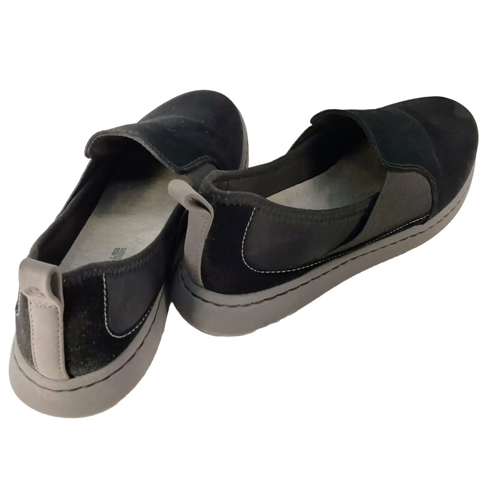Clarks VINTAGE Sillian Paz Clarks Cloudsteppers Women's Flat Shoes Loafer Black Wide W 6.5US/4UK/37EU–Slip On Comfort Size US 7 / IT 37 - 4 Thumbnail