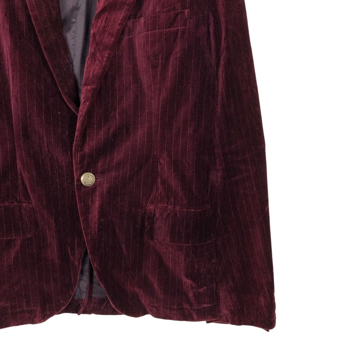 Japanese Brand 📌Vintage Chore Velvet Jacket Striped Michel Klein Homme Size US S / EU 44-46 / 1 - 6 Thumbnail