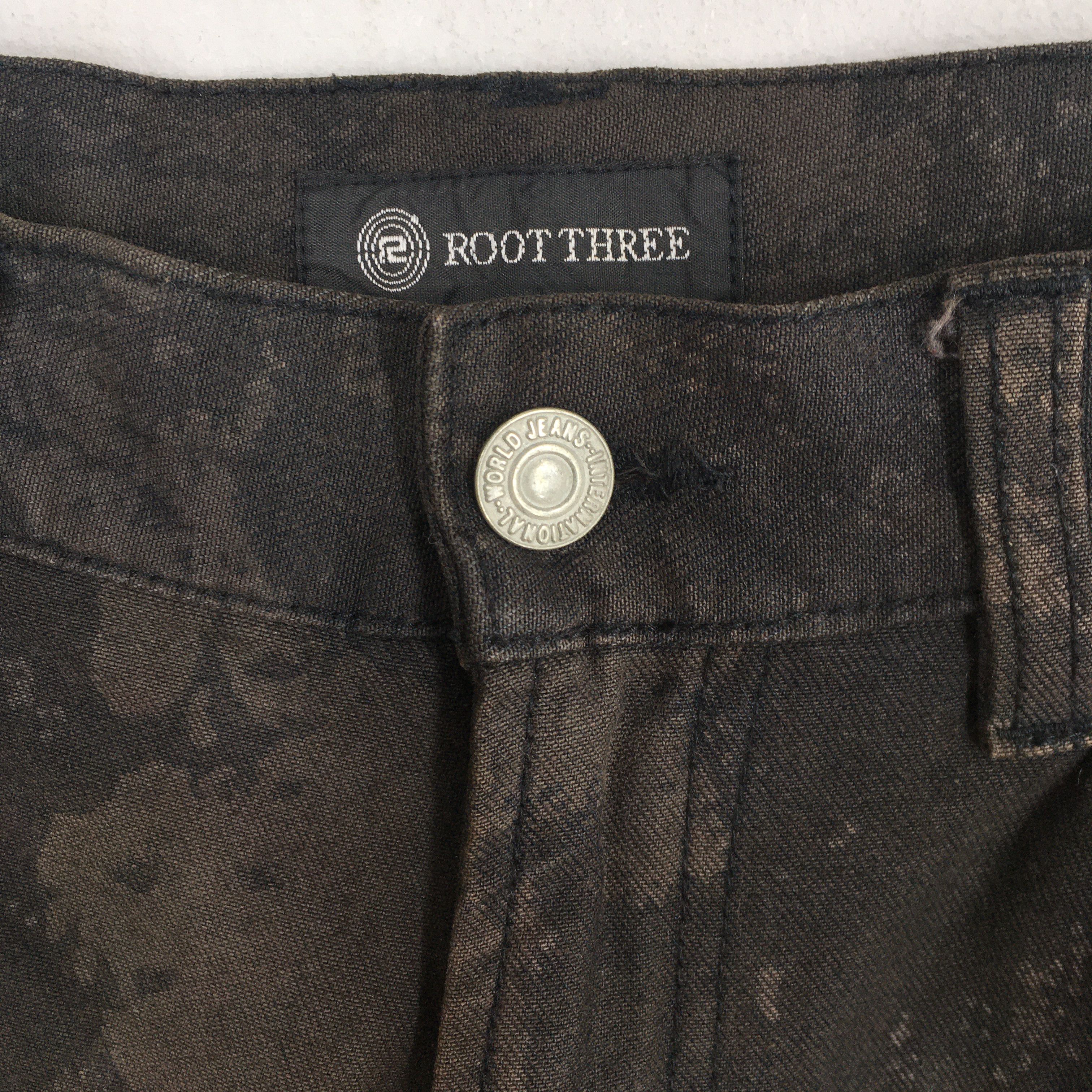 Japanese Brand Size 30x33 Root Three Japan Denim Straight Cut Faded S1736 Size US 30 / EU 46 - 5 Thumbnail