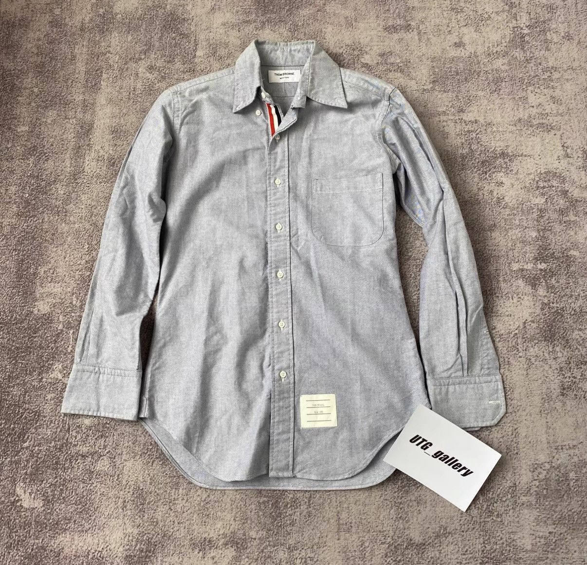Thom Browne Thom Browne Multicolor Stripe Placket Oxford Shirt Size US M / EU 48-50 / 2 - 1 Thumbnail