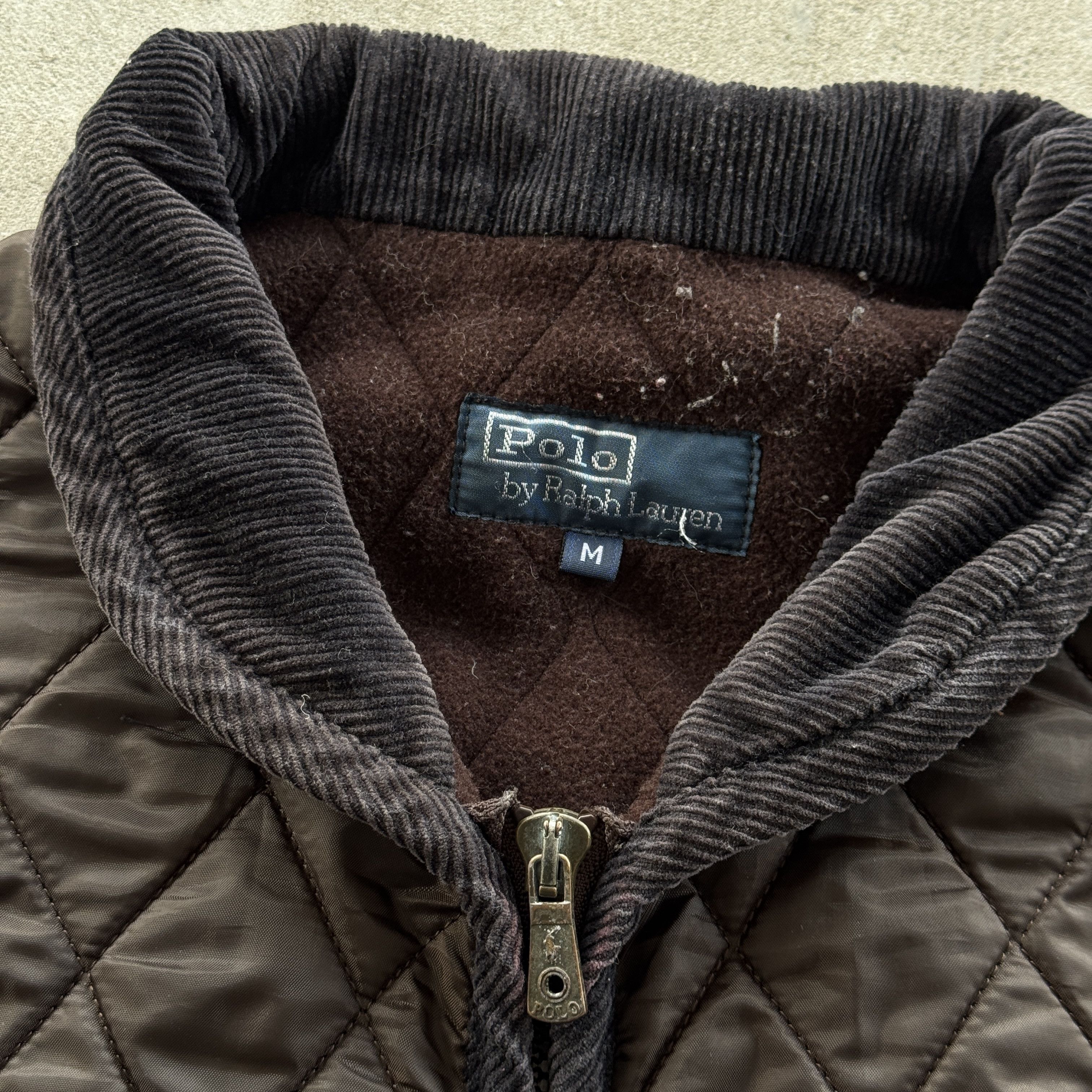 Polo Ralph Lauren Polo Ralph Lauren Quilted Gilet Brown Corduroy Trim Medium Size US M / EU 48-50 / 2 - 4 Thumbnail