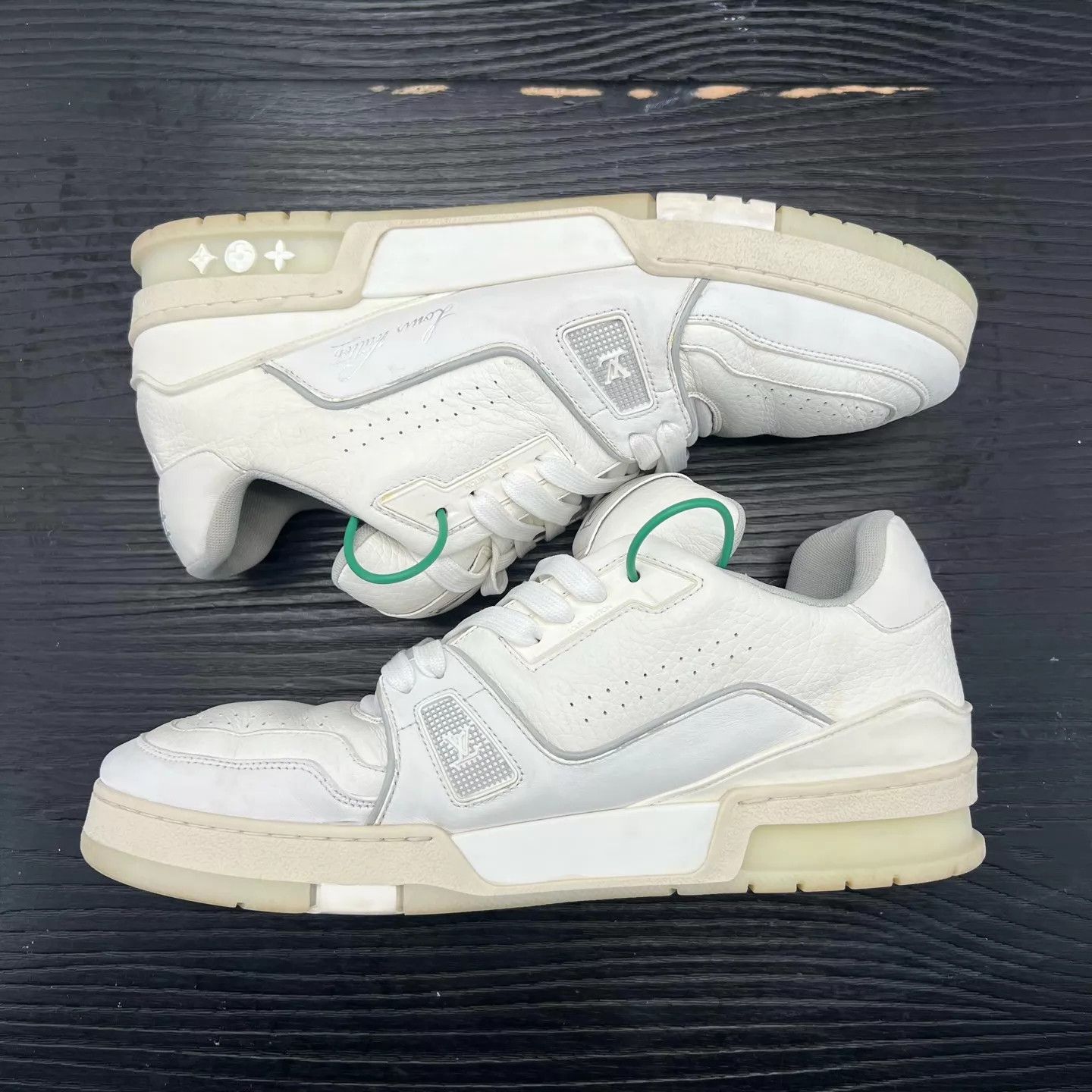 Louis Vuitton LV Trainer White Cement US9/EU43 New Size US 10 / EU 43 - 2 Thumbnail