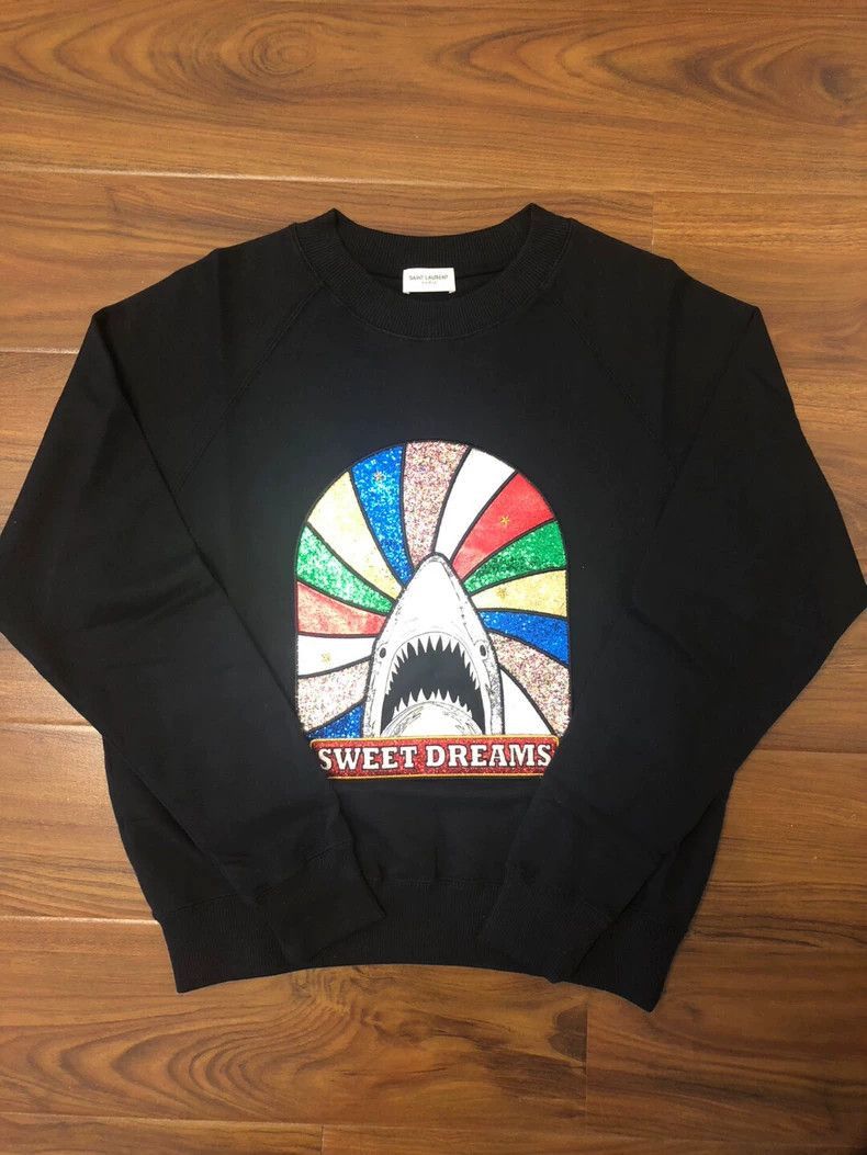 Saint Laurent Paris Saint Laurent Paris Sparkling Shark Hoodie-2506 Size US XS / EU 42 / 0 - 1 Thumbnail