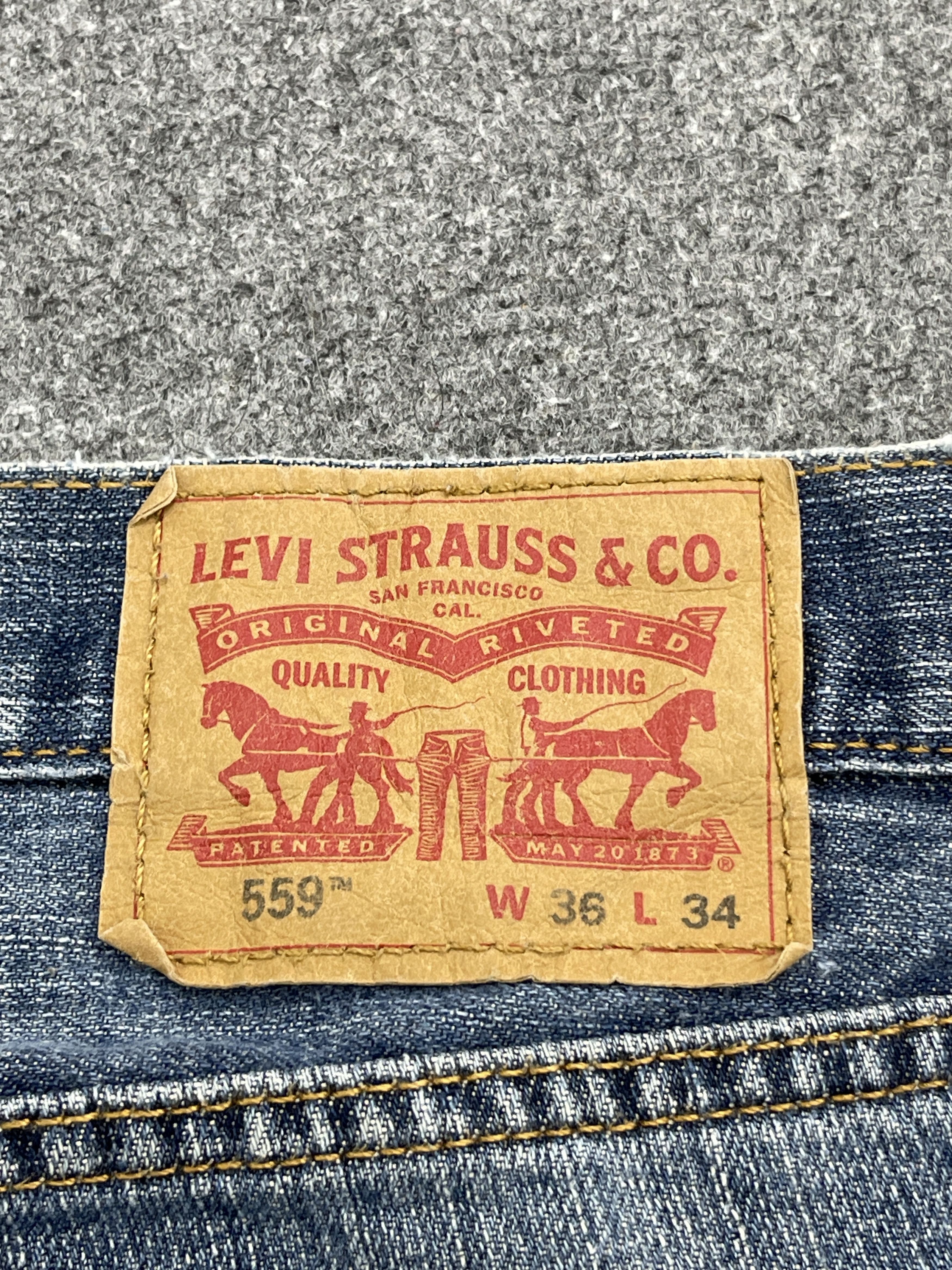 Levi's × Vintage Light Washed Vintage Levis 559 Jeans DP2507 Size US 36 / EU 52 - 5 Thumbnail