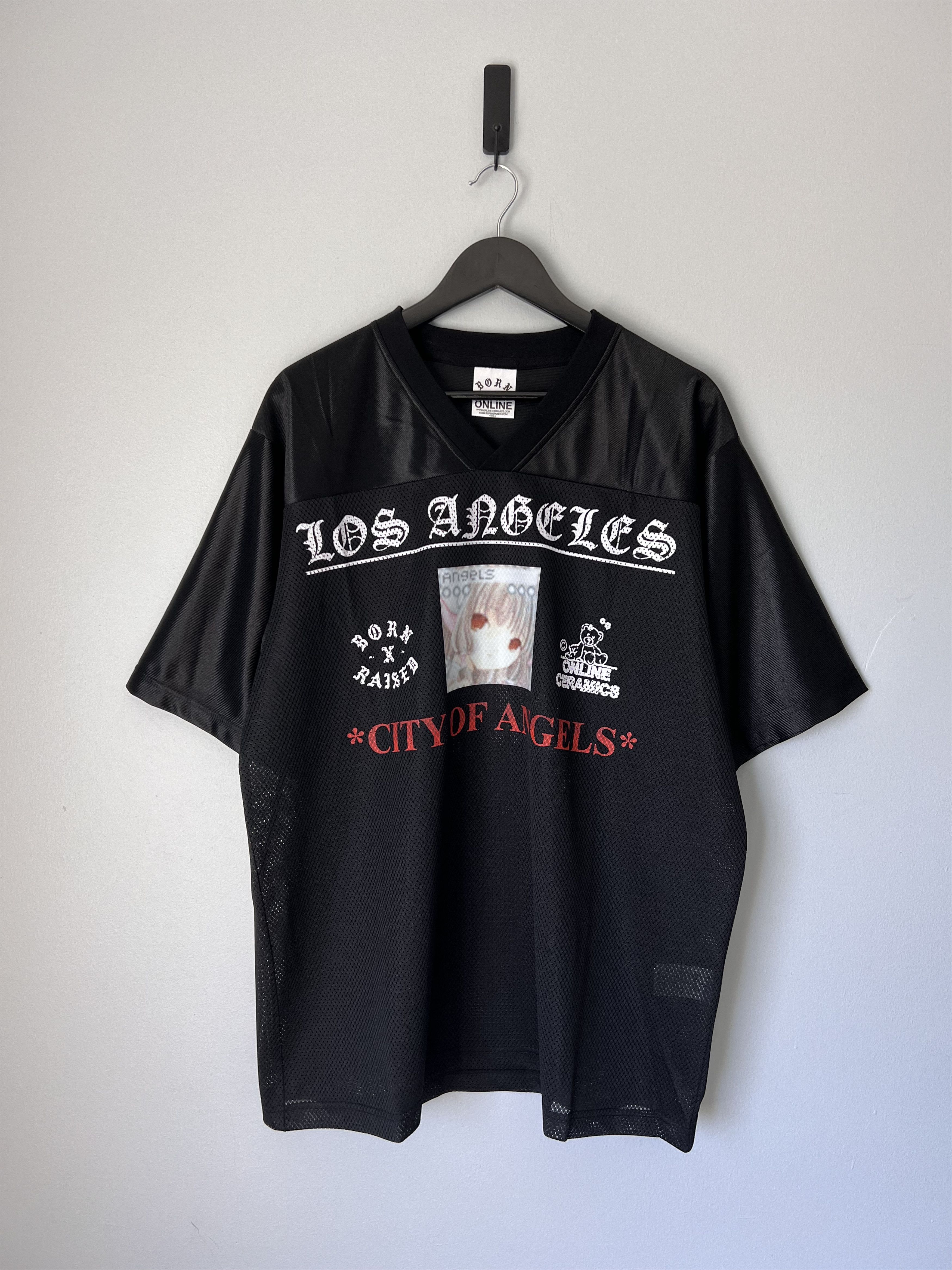 Born X Raised × Online Ceramics Online Ceramics Born X Raised Football Jersey in Black Size US XL / EU 56 / 4 - 1 Thumbnail